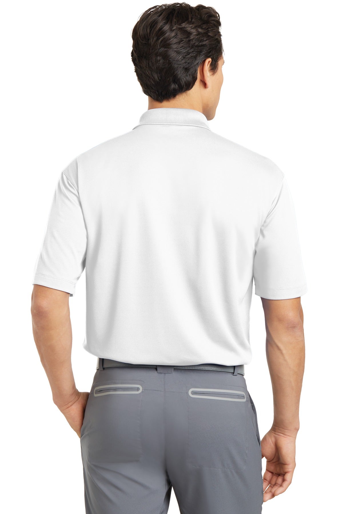 DISCONTINUED Nike Dri-FIT Micro Pique Polo. 363807 - White - back