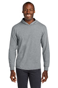 Jerzees Classics Unisex Cotton Long Sleeve Hooded T-Shirt 363LH - Athletic Heather - front