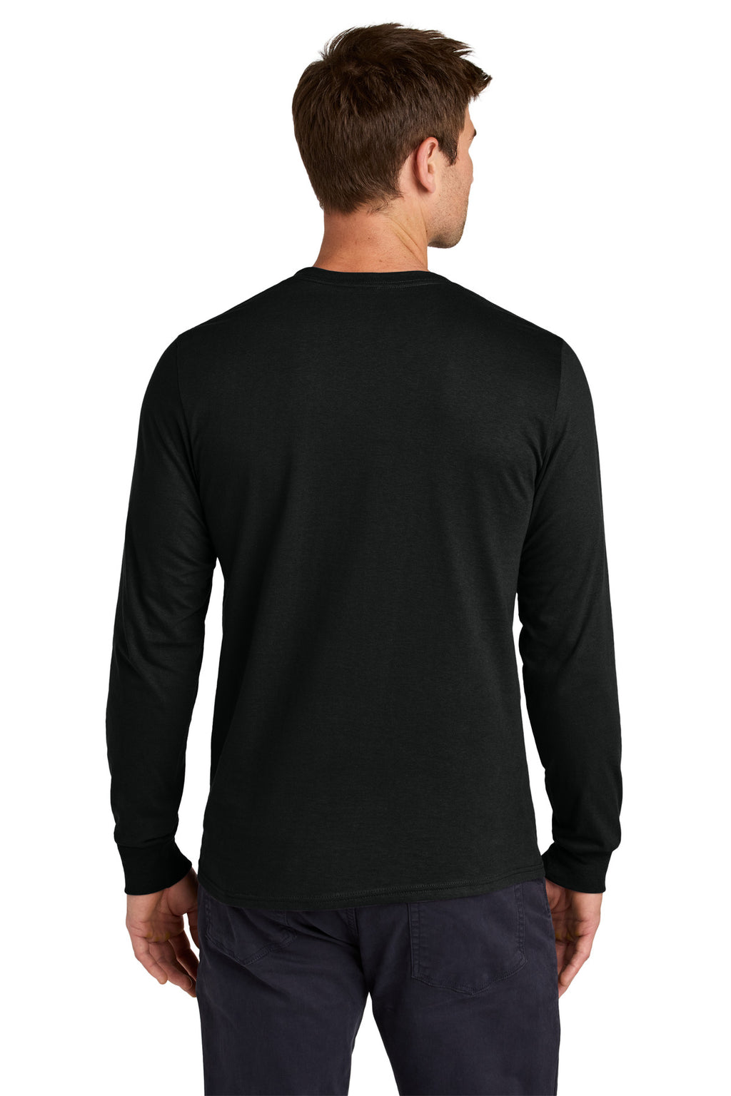 Jerzees Classics Unisex Cotton Long Sleeve T-Shirt 363L - Black Ink - back