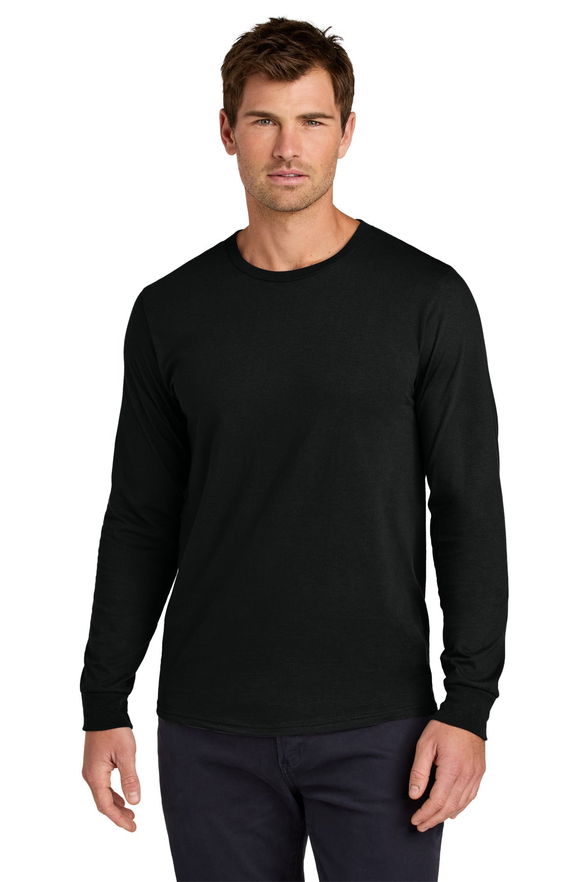 Jerzees Classics Unisex Cotton Long Sleeve T-Shirt 363L - Black Ink - front