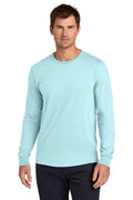 Jerzees Classics Unisex Cotton Long Sleeve T-Shirt 363L - Breezy Blue - front