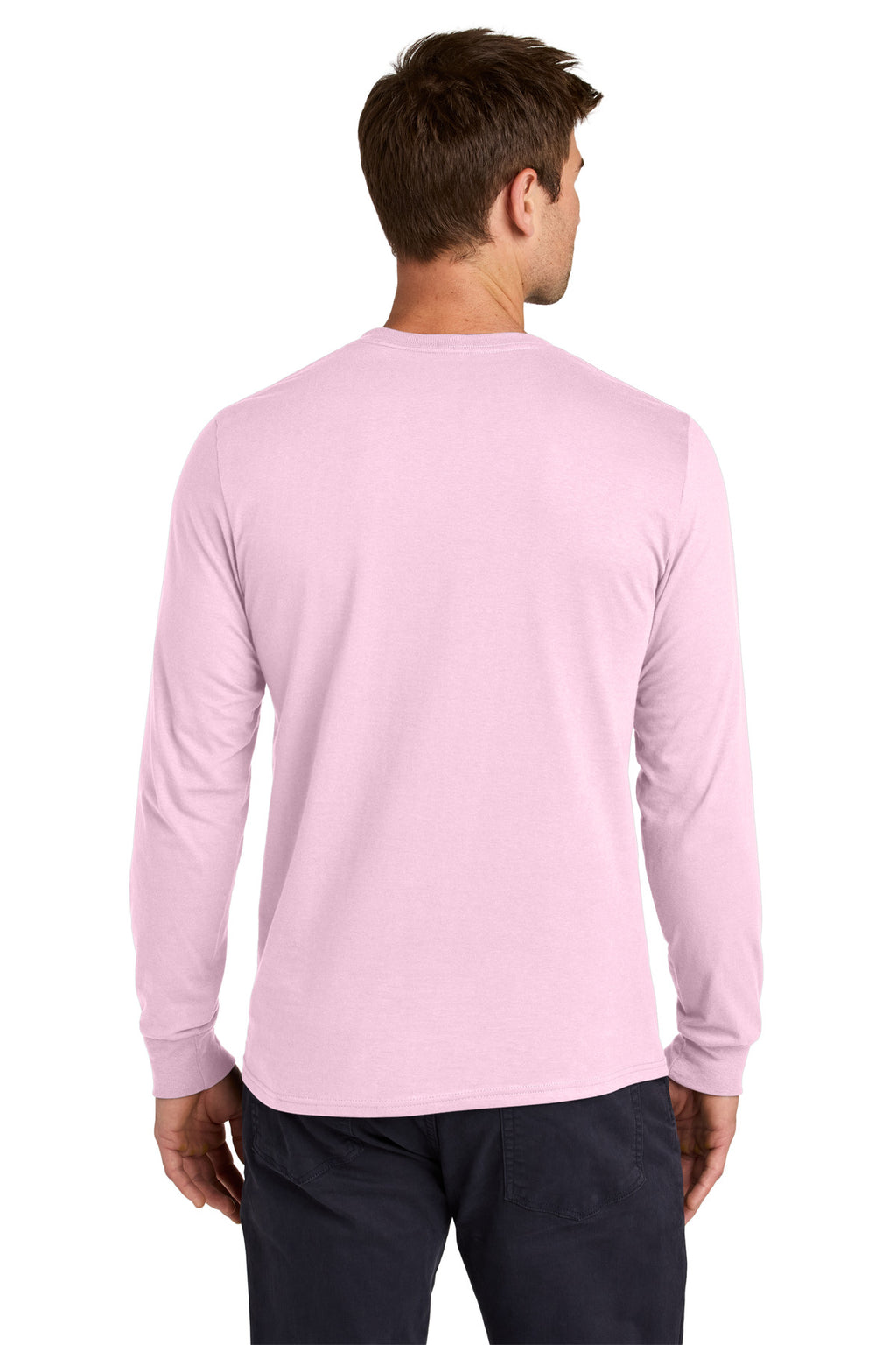 Jerzees Classics Unisex Cotton Long Sleeve T-Shirt 363L - Classic Pink - back