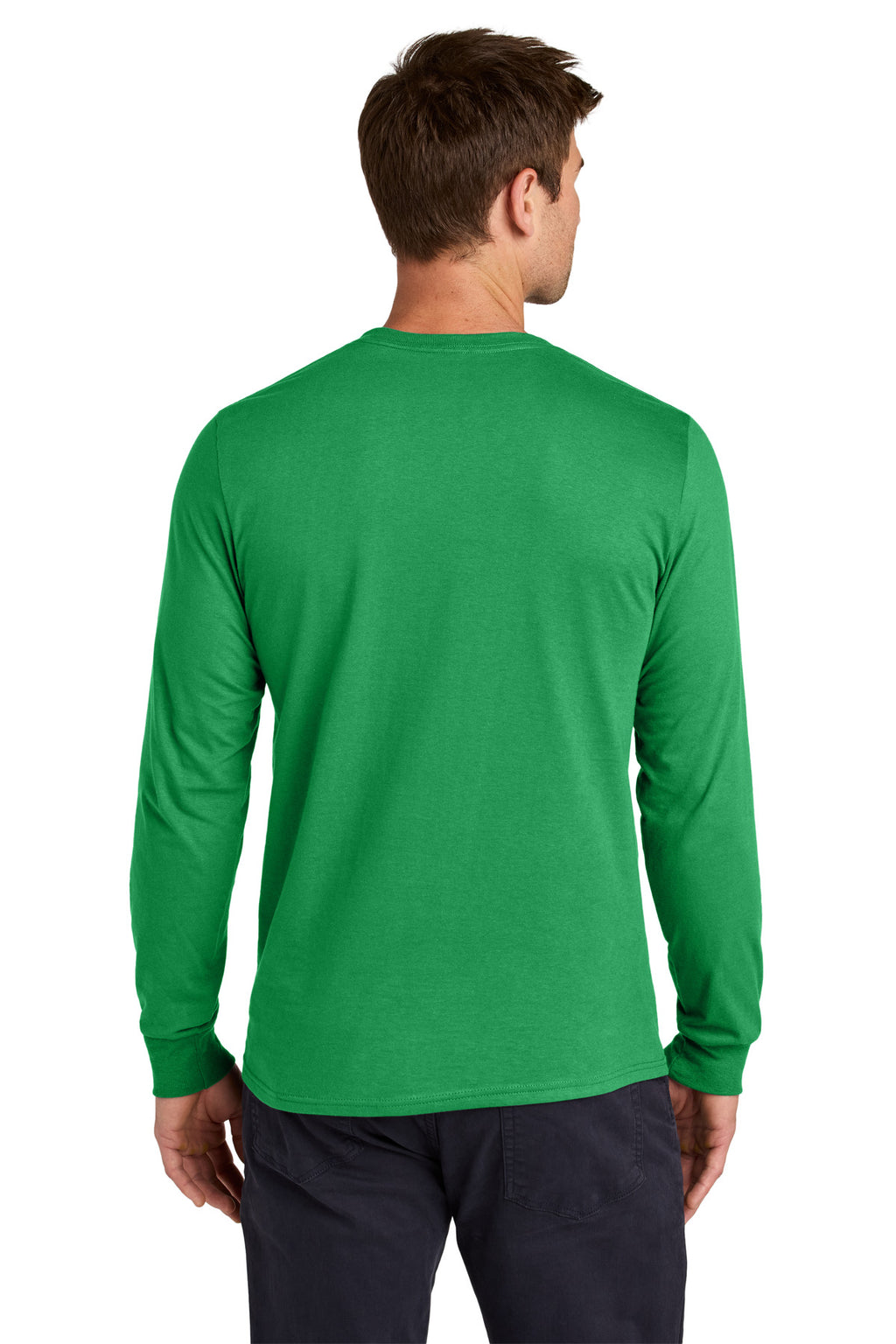 Jerzees Classics Unisex Cotton Long Sleeve T-Shirt 363L - Kelly - back