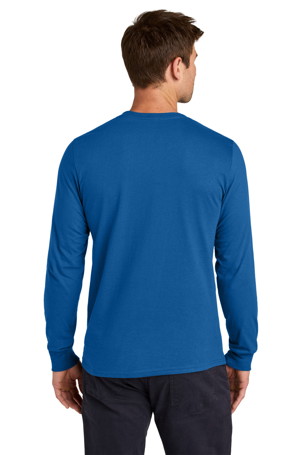 Jerzees Classics Unisex Cotton Long Sleeve T-Shirt 363L - Royal - back
