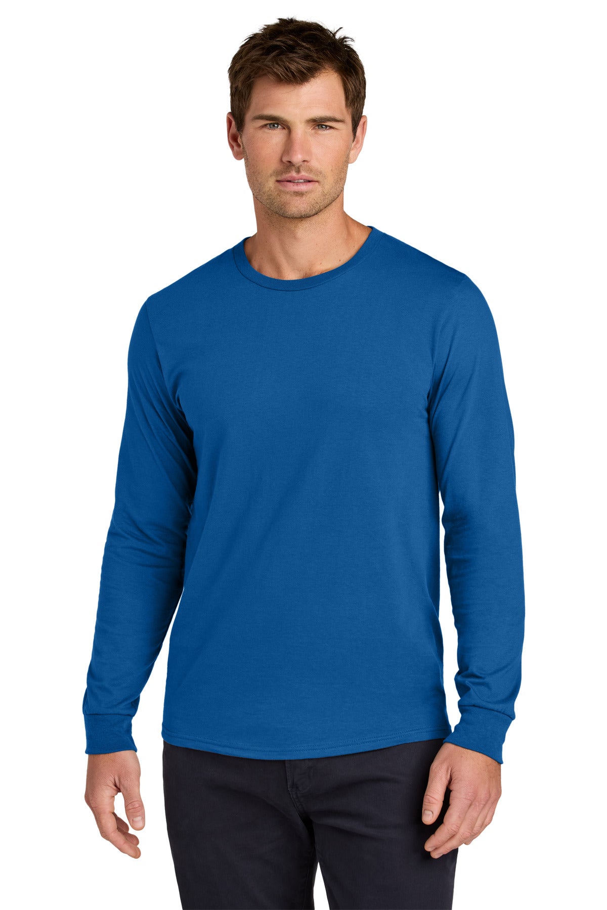 Jerzees Classics Unisex Cotton Long Sleeve T-Shirt 363L - Royal - front