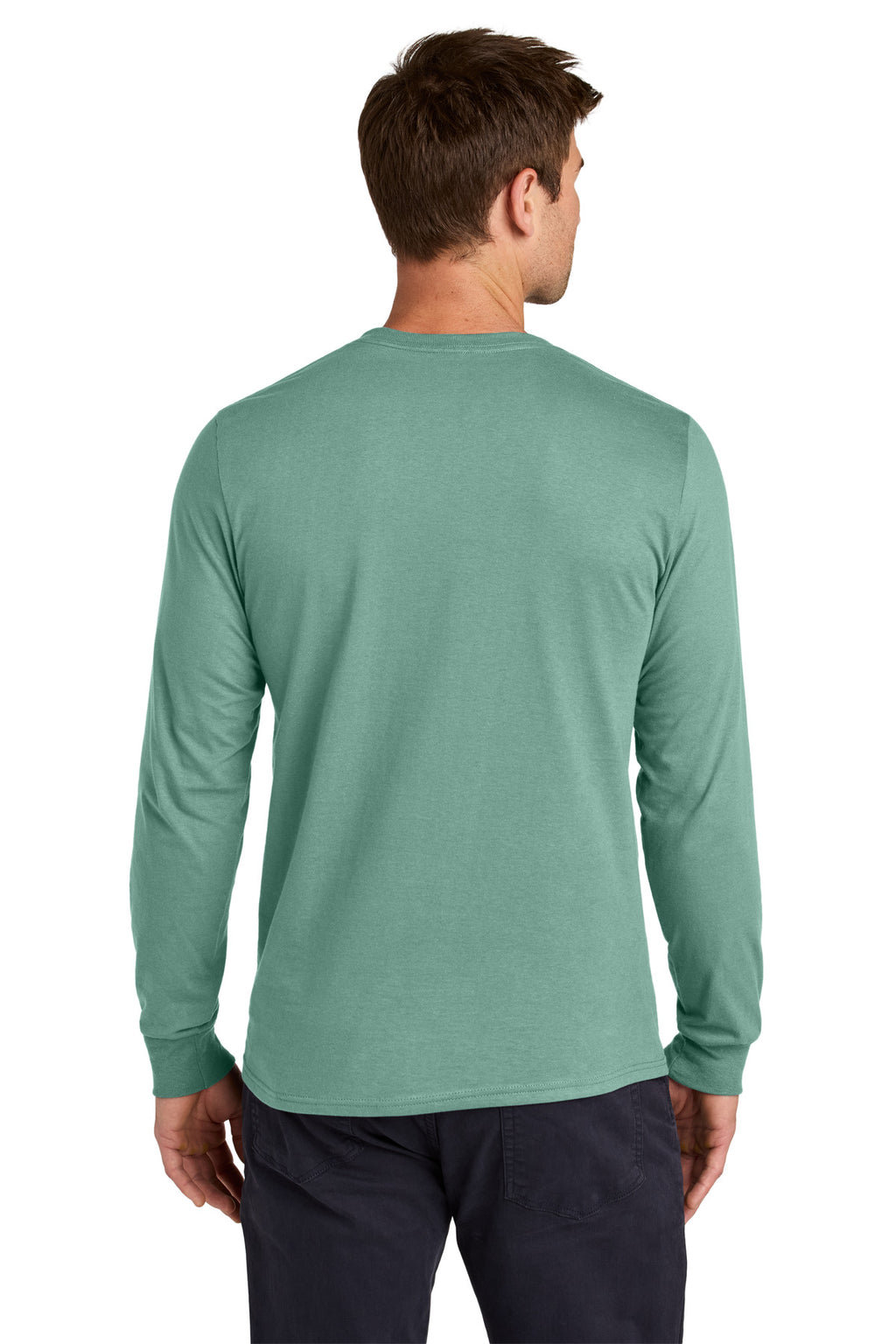 Jerzees Classics Unisex Cotton Long Sleeve T-Shirt 363L - Sage - back