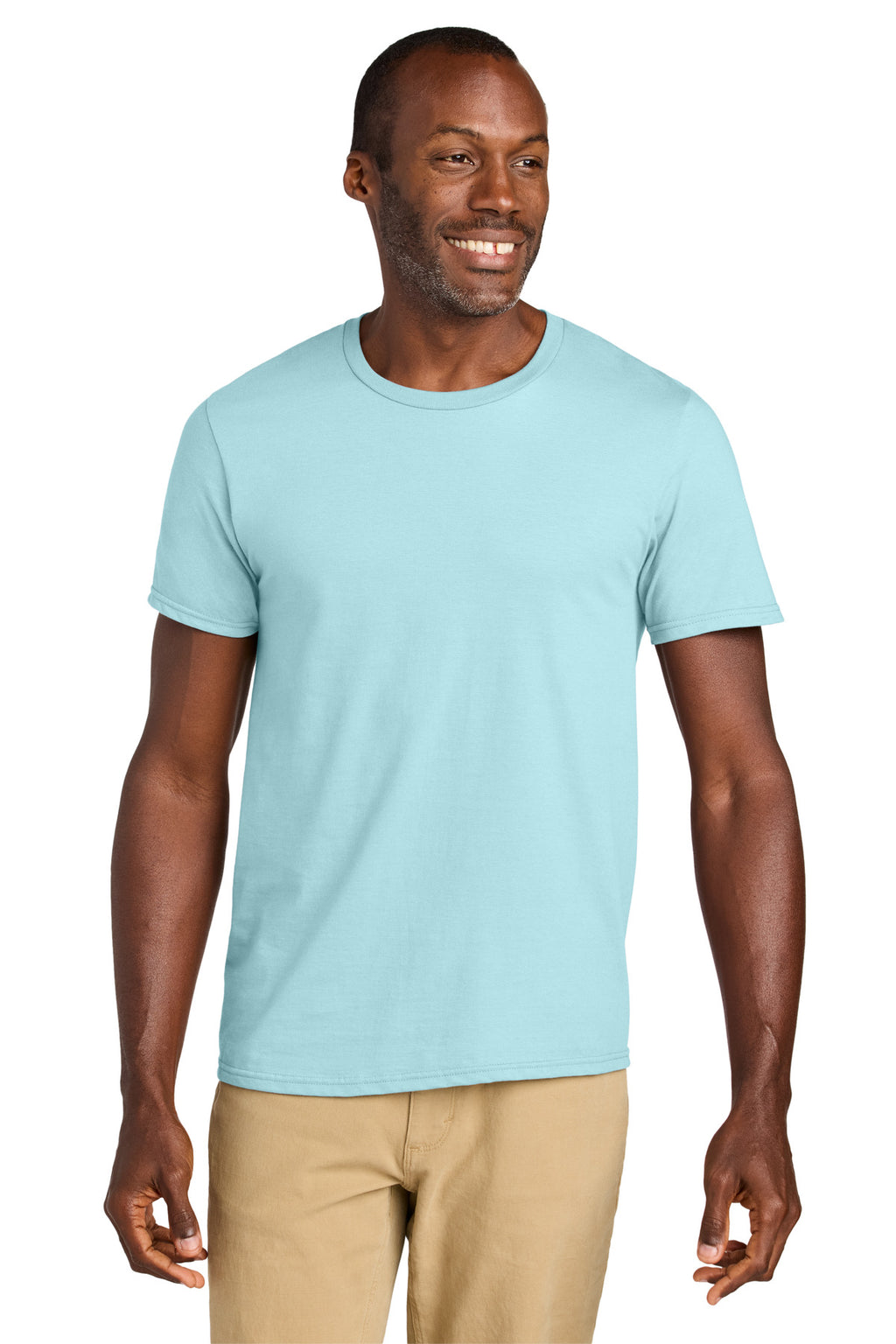 Jerzees Classics Unisex Cotton T-Shirt 363M - Breezy Blue - front