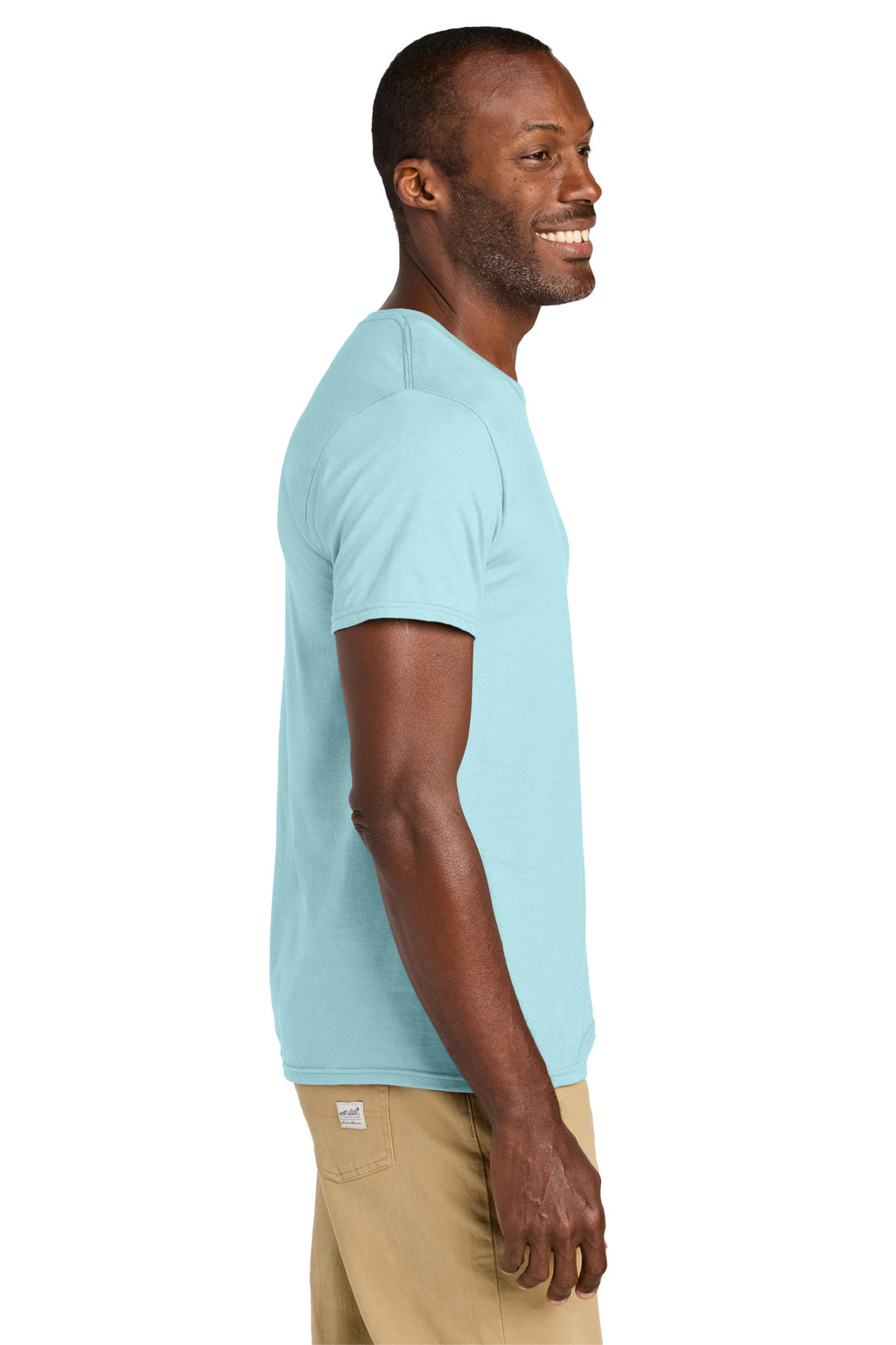 Jerzees Classics Unisex Cotton T-Shirt 363M - Breezy Blue - side