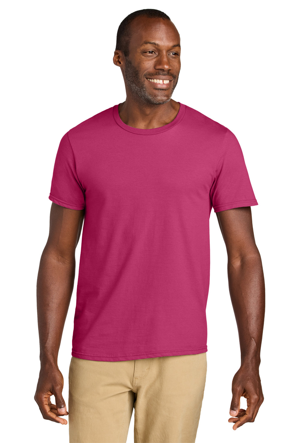 Jerzees Classics Unisex Cotton T-Shirt 363M - Cyber Pink - front