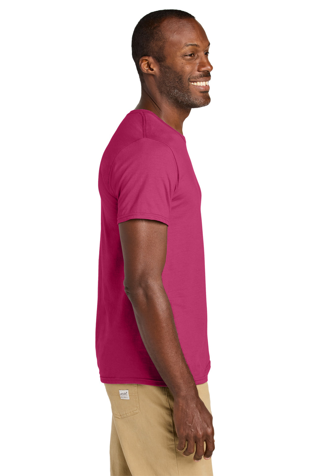 Jerzees Classics Unisex Cotton T-Shirt 363M - Cyber Pink - side