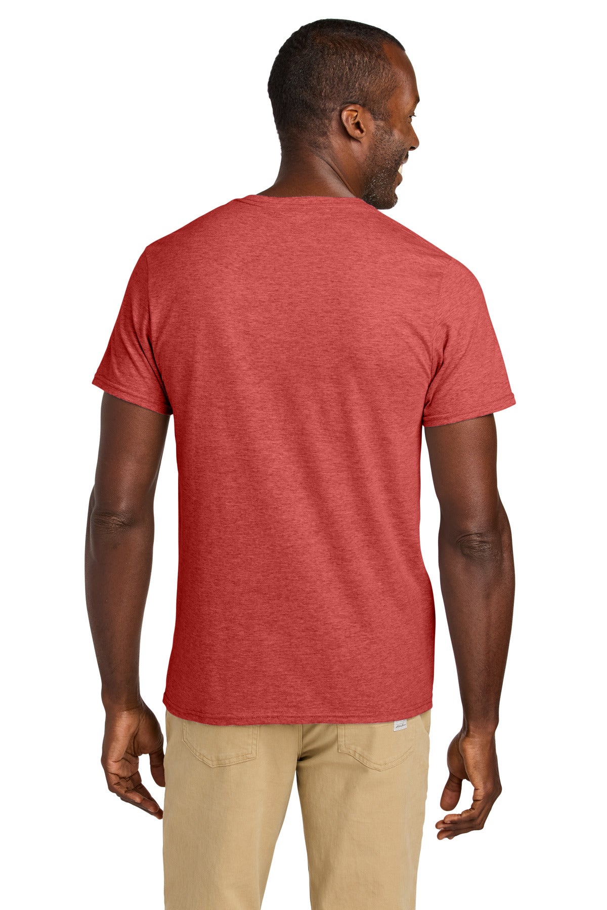 Jerzees Classics Unisex Cotton T-Shirt 363M - Fiery Red Heather - back