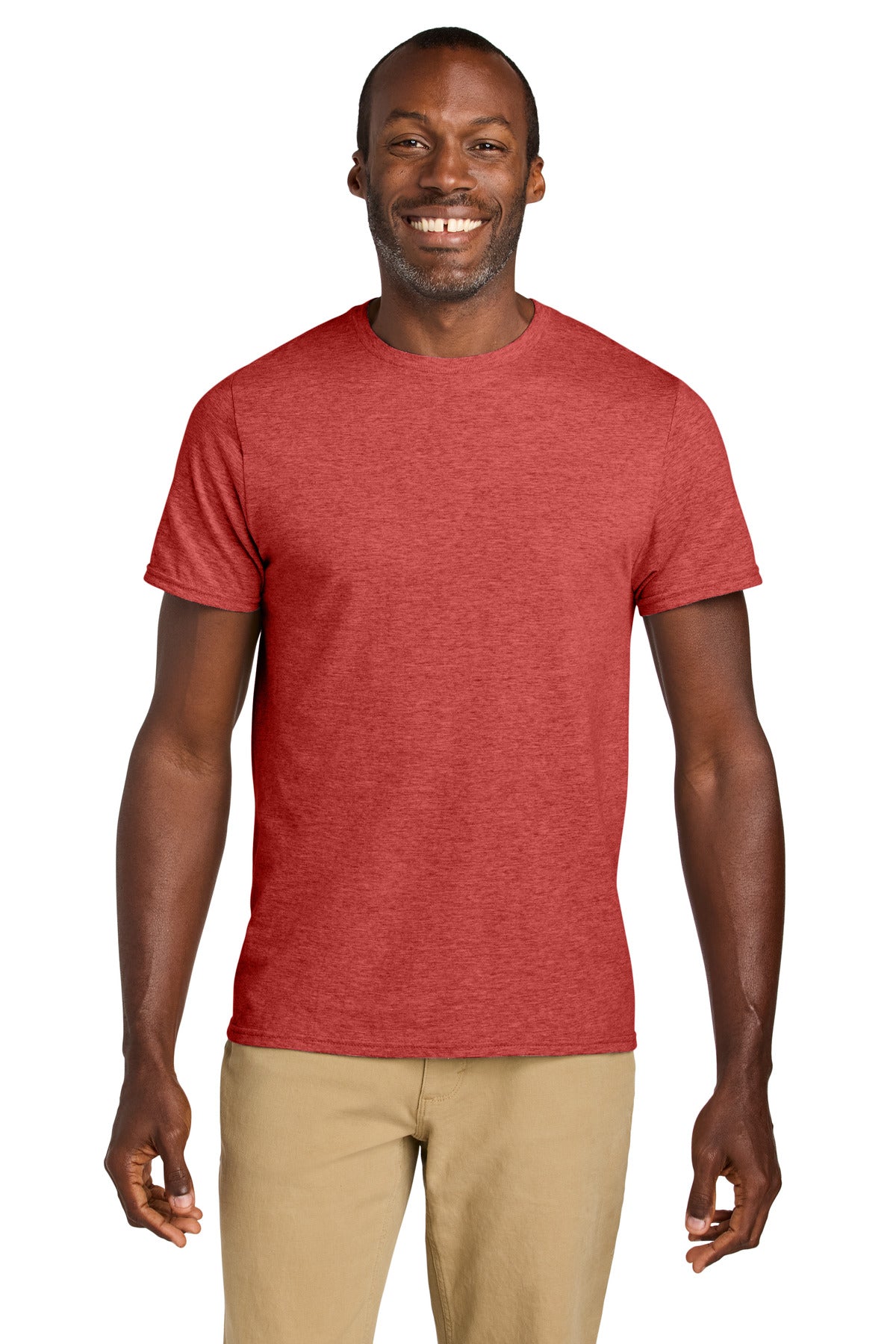 Jerzees Classics Unisex Cotton T-Shirt 363M - Fiery Red Heather - front