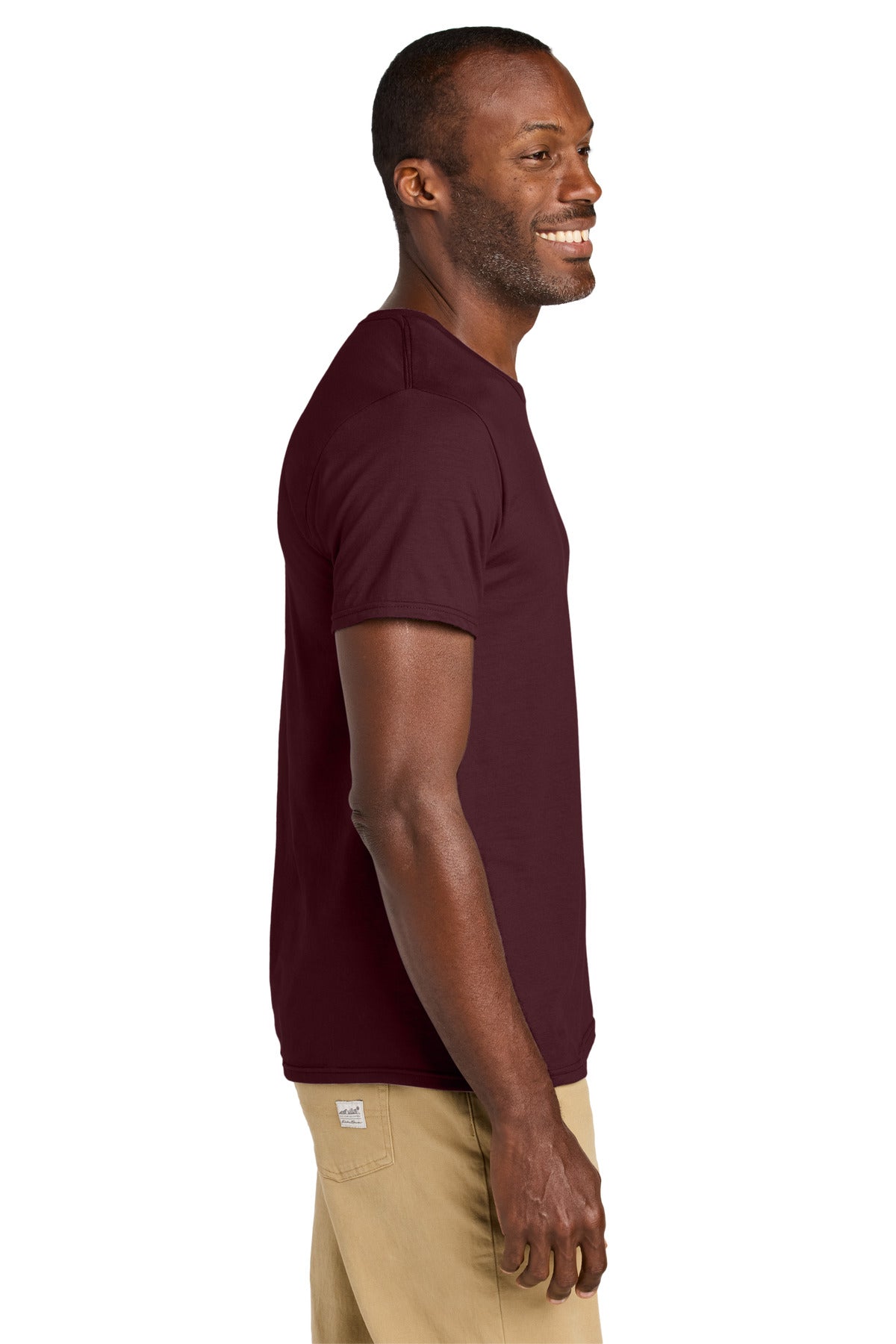 Jerzees Classics Unisex Cotton T-Shirt 363M - Maroon - side