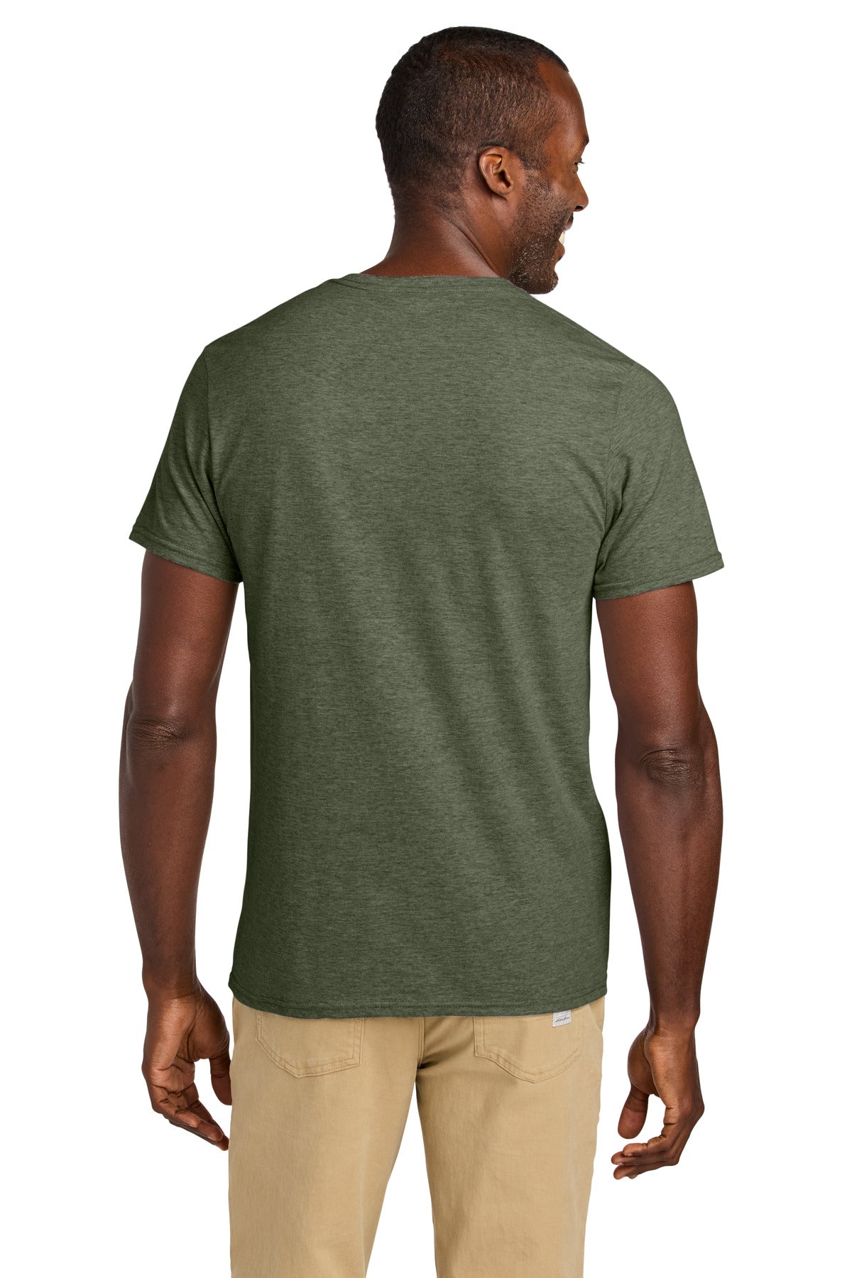 Jerzees Classics Unisex Cotton T-Shirt 363M - Military Green Heather - back