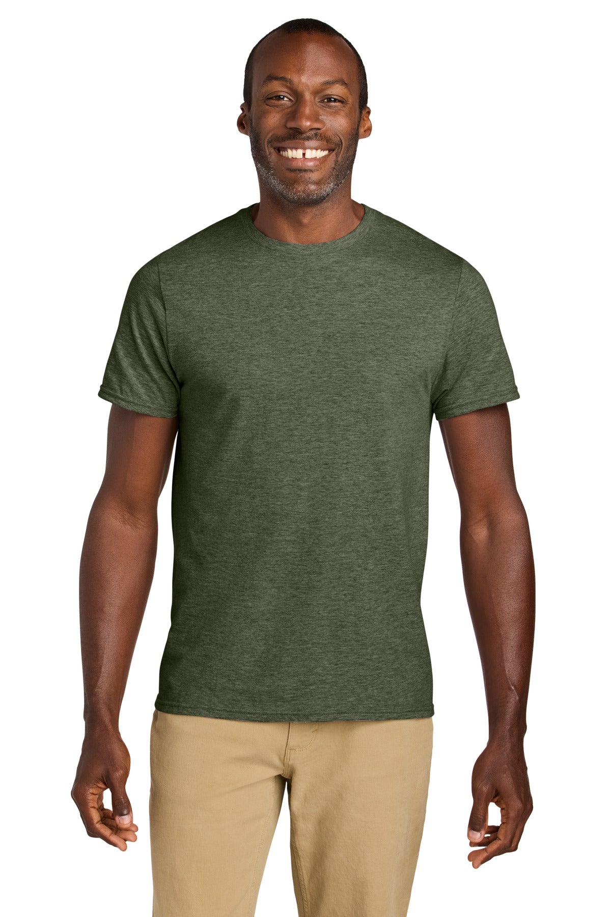 Jerzees Classics Unisex Cotton T-Shirt 363M - Military Green Heather - front