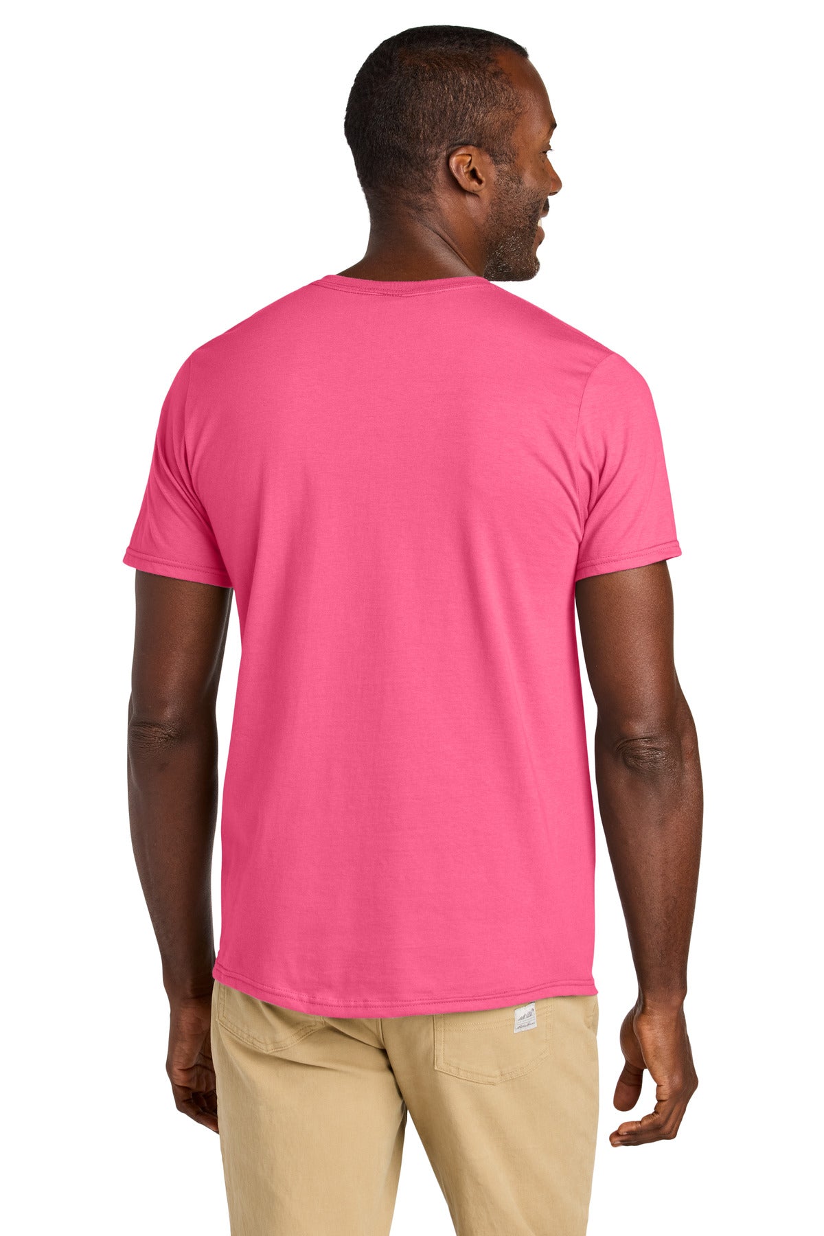 Jerzees Classics Unisex Cotton T-Shirt 363M - Neon Pink - back