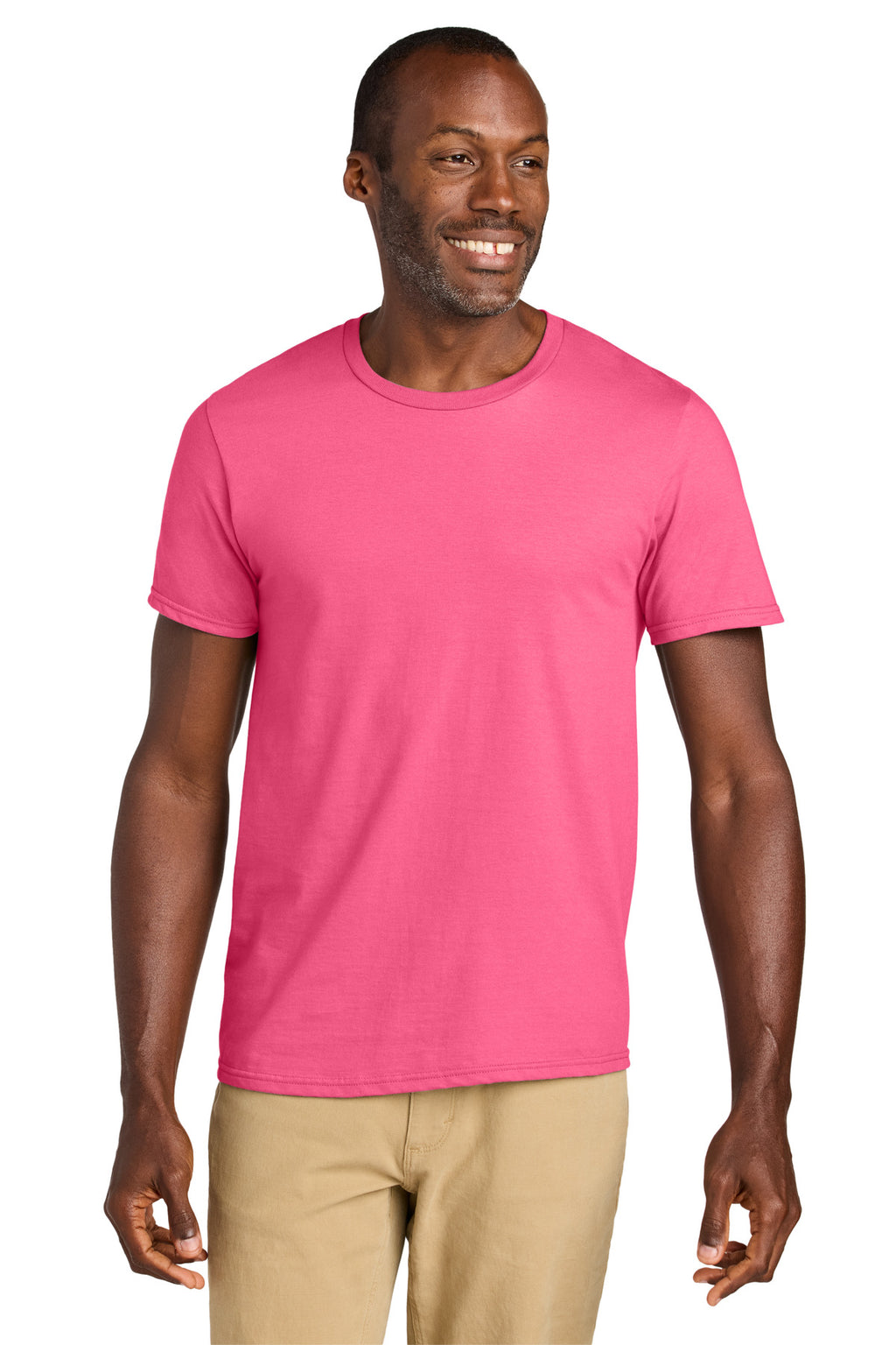 Jerzees Classics Unisex Cotton T-Shirt 363M - Neon Pink - front