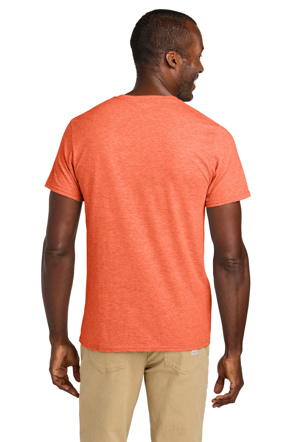 Jerzees Classics Unisex Cotton T-Shirt 363M - Retro Heather Coral - back