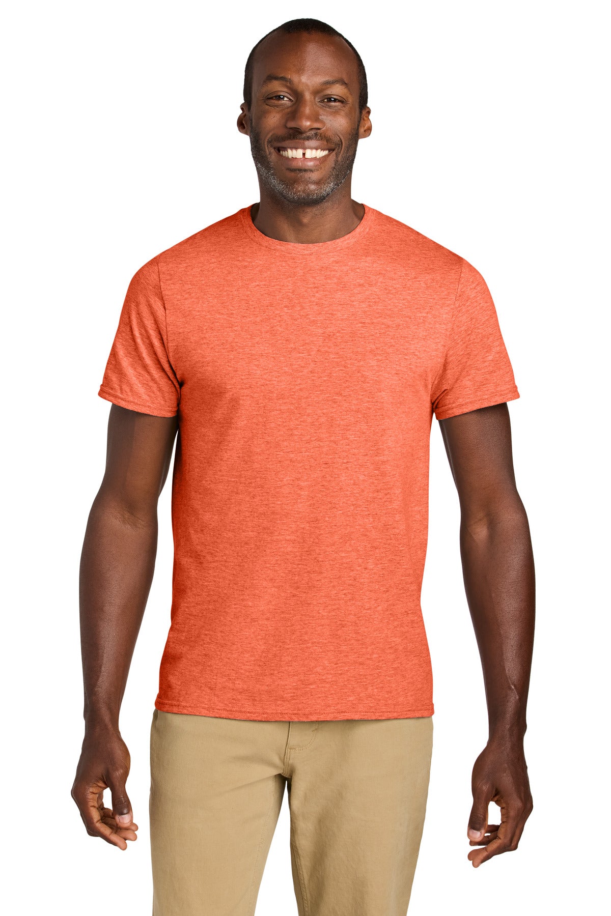 Jerzees Classics Unisex Cotton T-Shirt 363M - Retro Heather Coral - front