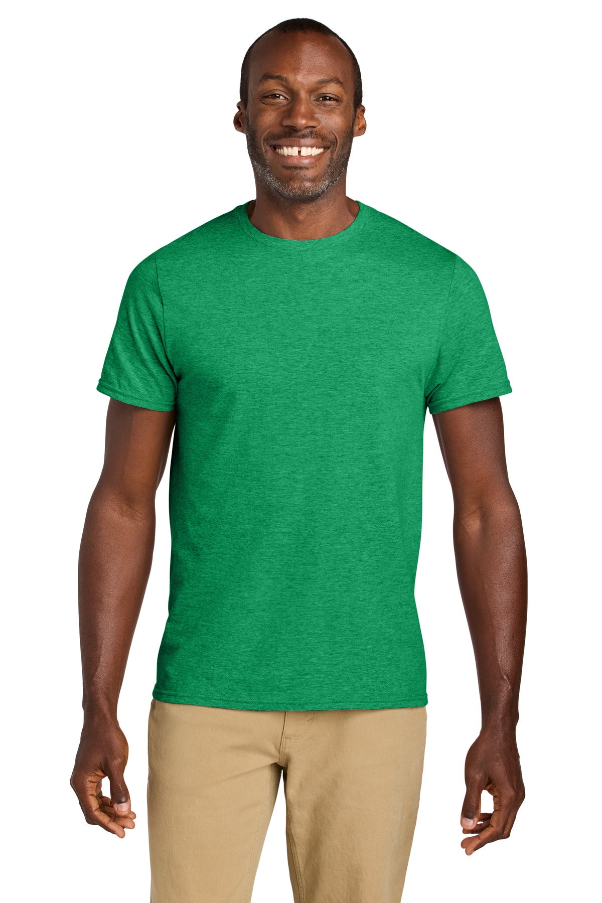 Jerzees Classics Unisex Cotton T-Shirt 363M - Retro Heather Green - front