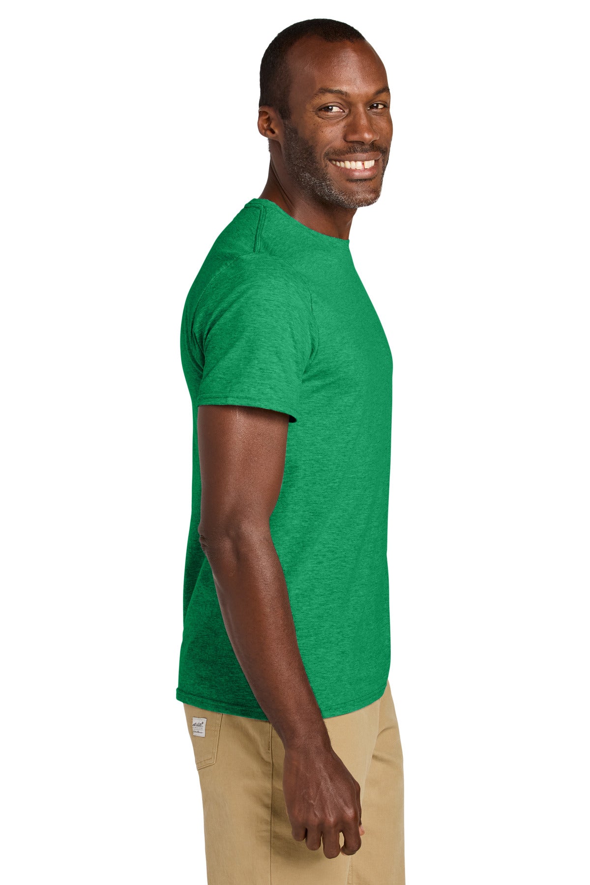 Jerzees Classics Unisex Cotton T-Shirt 363M - Retro Heather Green - side