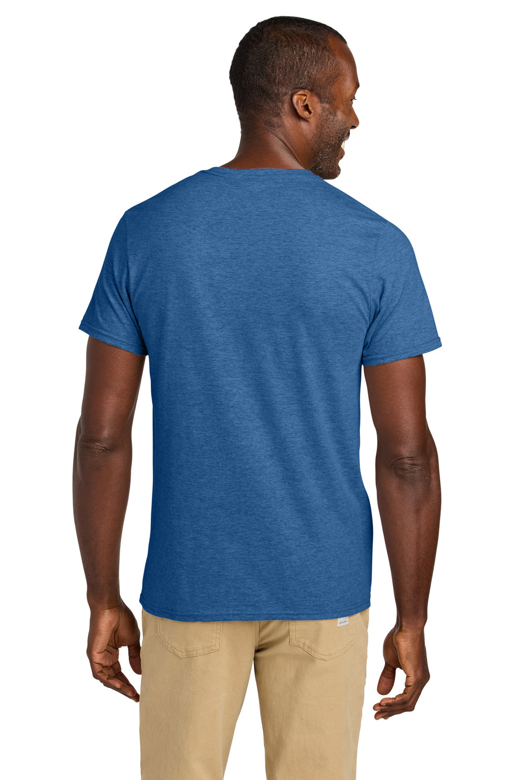 Jerzees Classics Unisex Cotton T-Shirt 363M - Retro Heather Royal - back