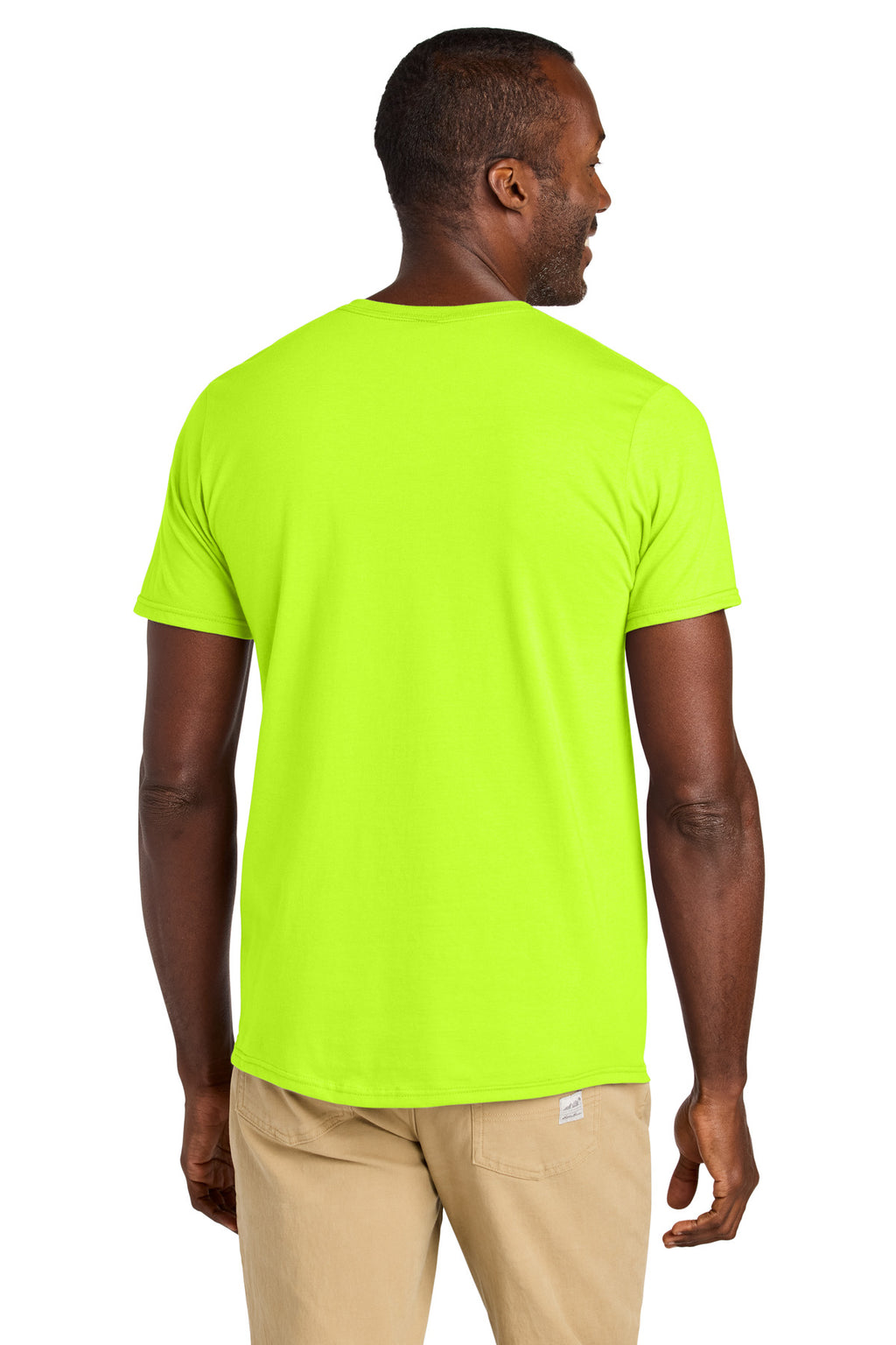 Jerzees Classics Unisex Cotton T-Shirt 363M - Safety Green - back