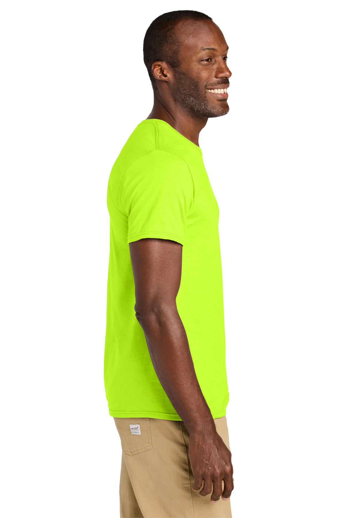 Jerzees Classics Unisex Cotton T-Shirt 363M - Safety Green - side