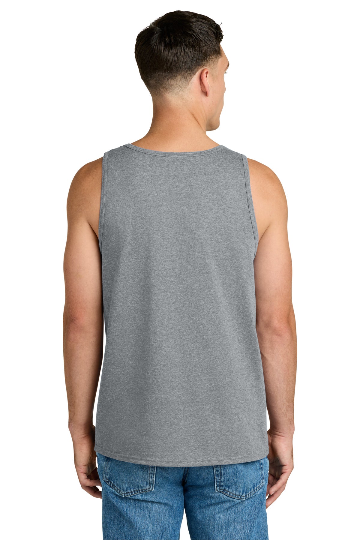 Jerzees Classics Unisex Cotton Tank 363TK - Athletic Heather - back