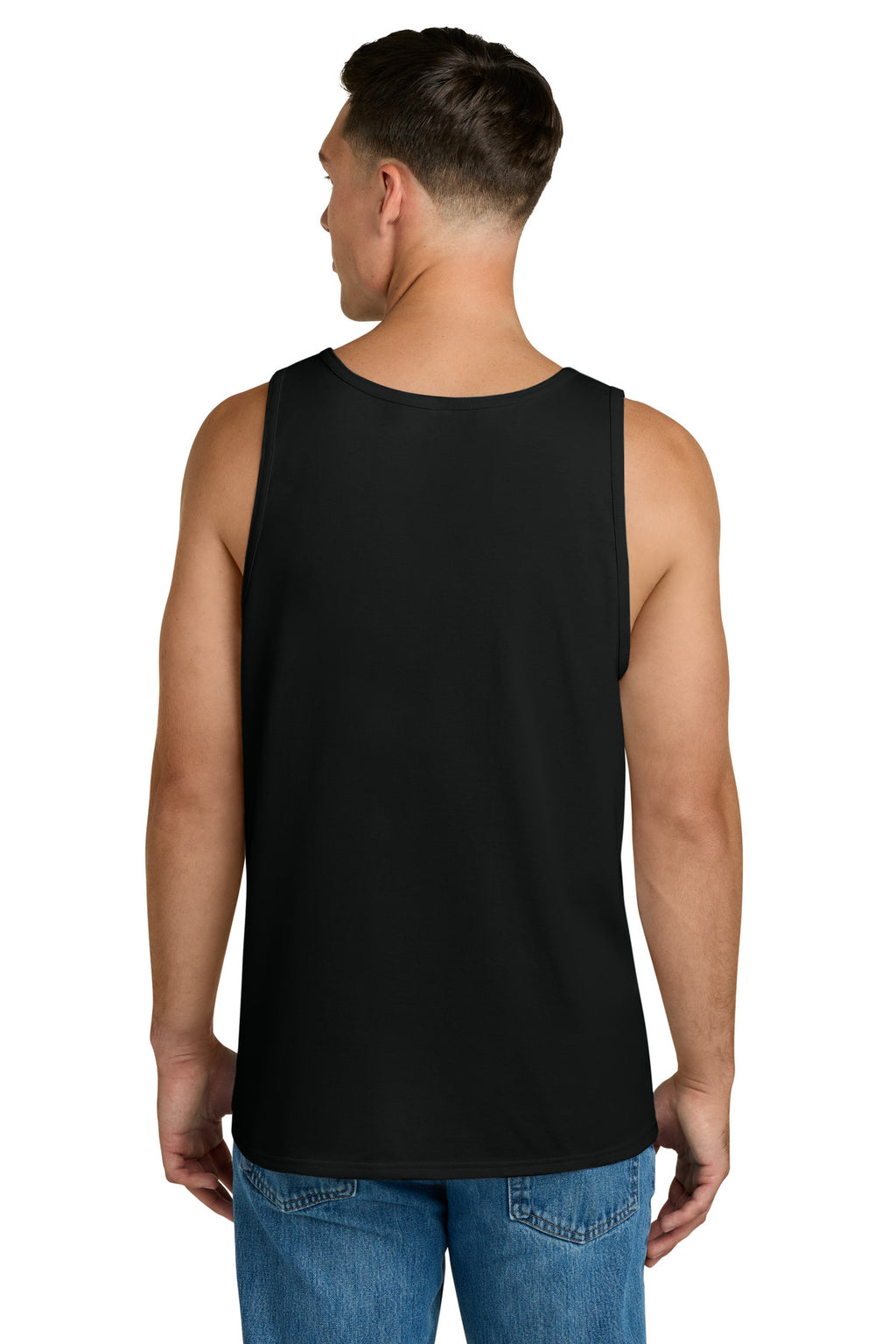 Jerzees Classics Unisex Cotton Tank 363TK - Black Ink - back