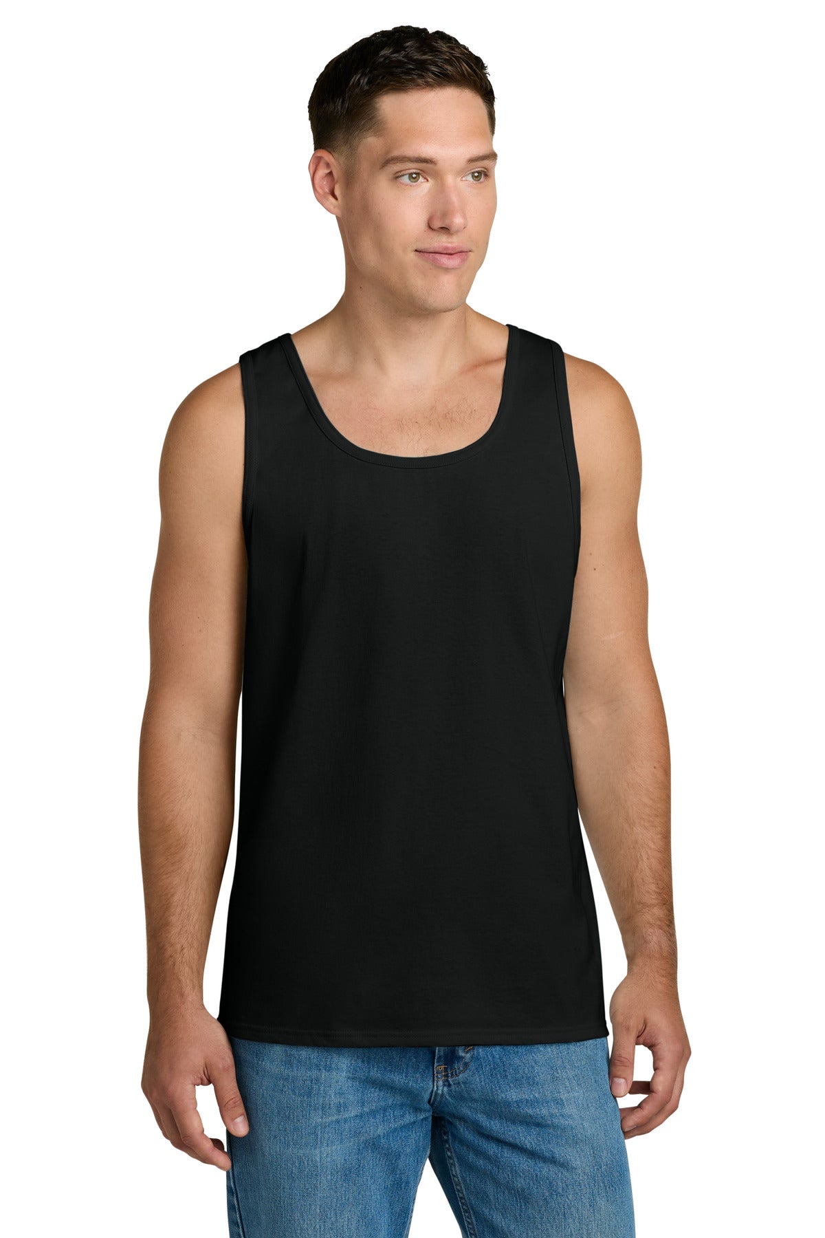 Jerzees Classics Unisex Cotton Tank 363TK - Black Ink - front