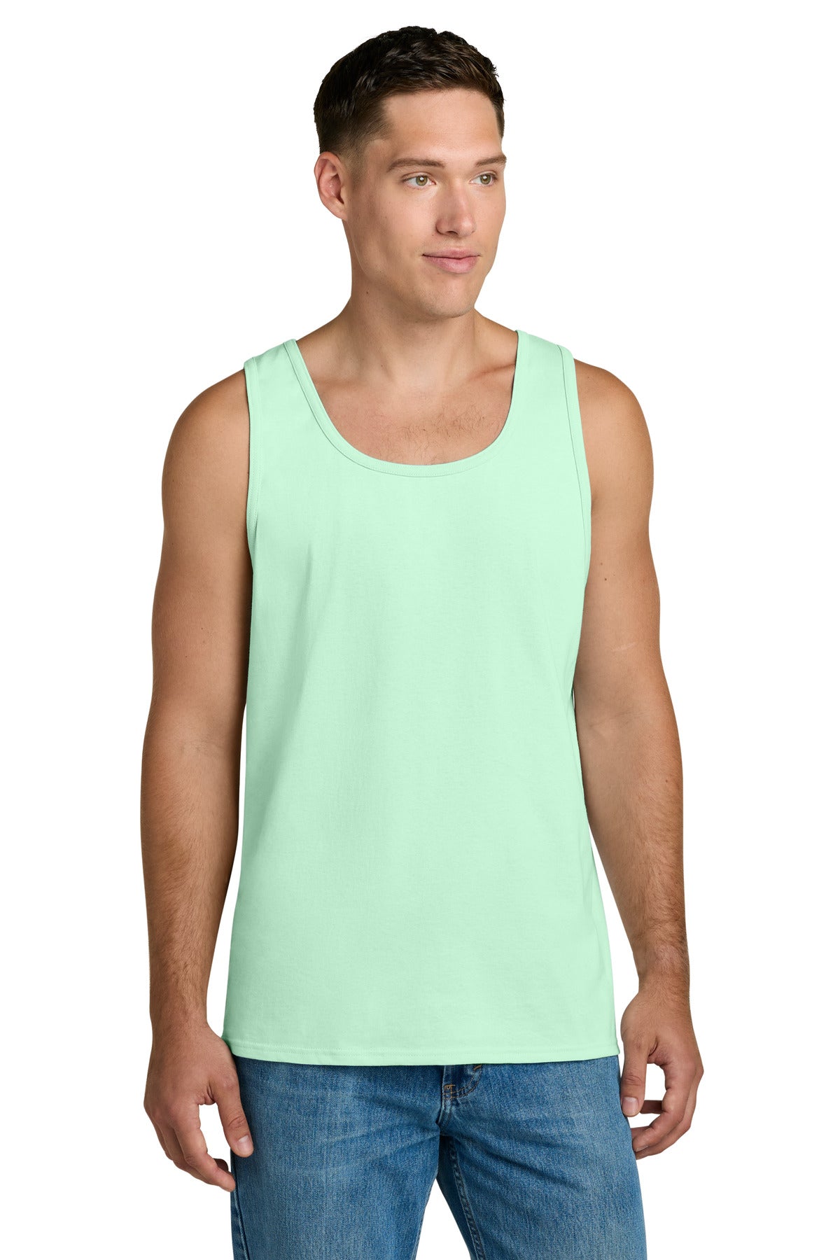 Jerzees Classics Unisex Cotton Tank 363TK - Mint To Be - front