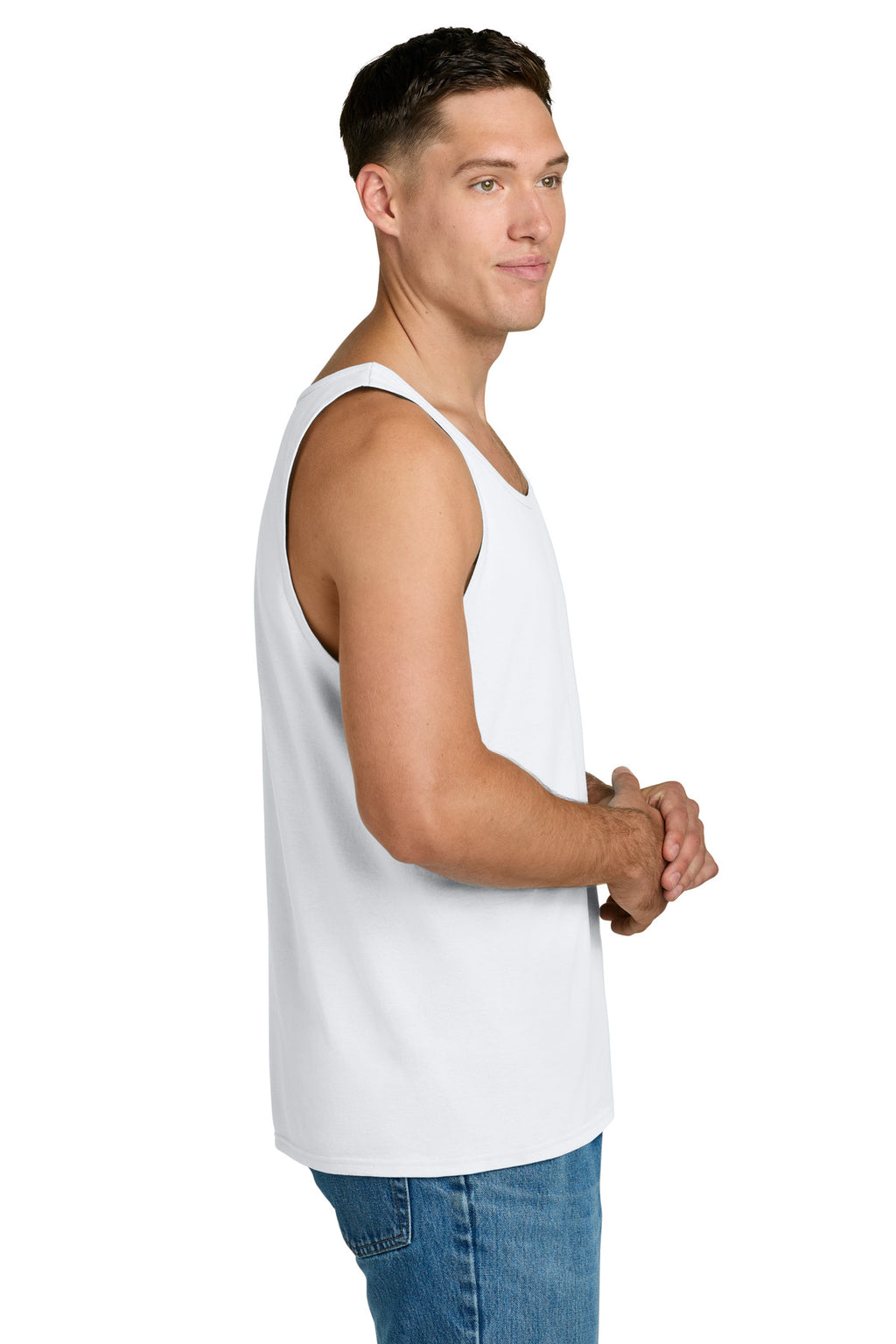 Jerzees Classics Unisex Cotton Tank 363TK - White - side