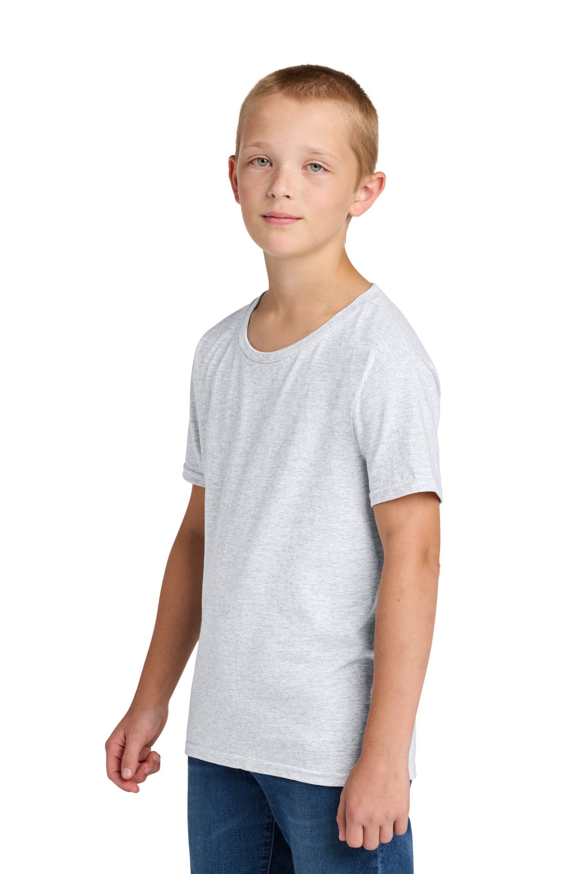 Jerzees Classics Youth Cotton T-Shirt 363Y - Ash - side