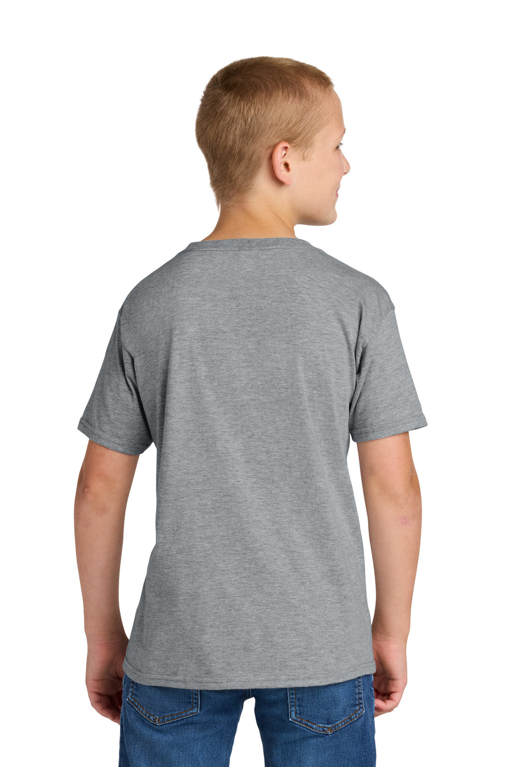 Jerzees Classics Youth Cotton T-Shirt 363Y - Athletic Heather - back