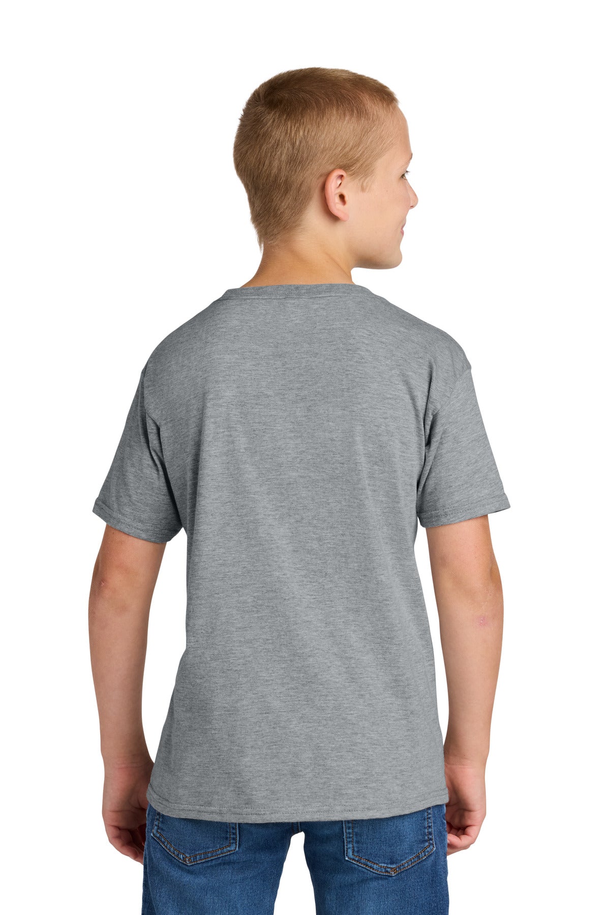 Jerzees Classics Youth Cotton T-Shirt 363Y - Athletic Heather - back