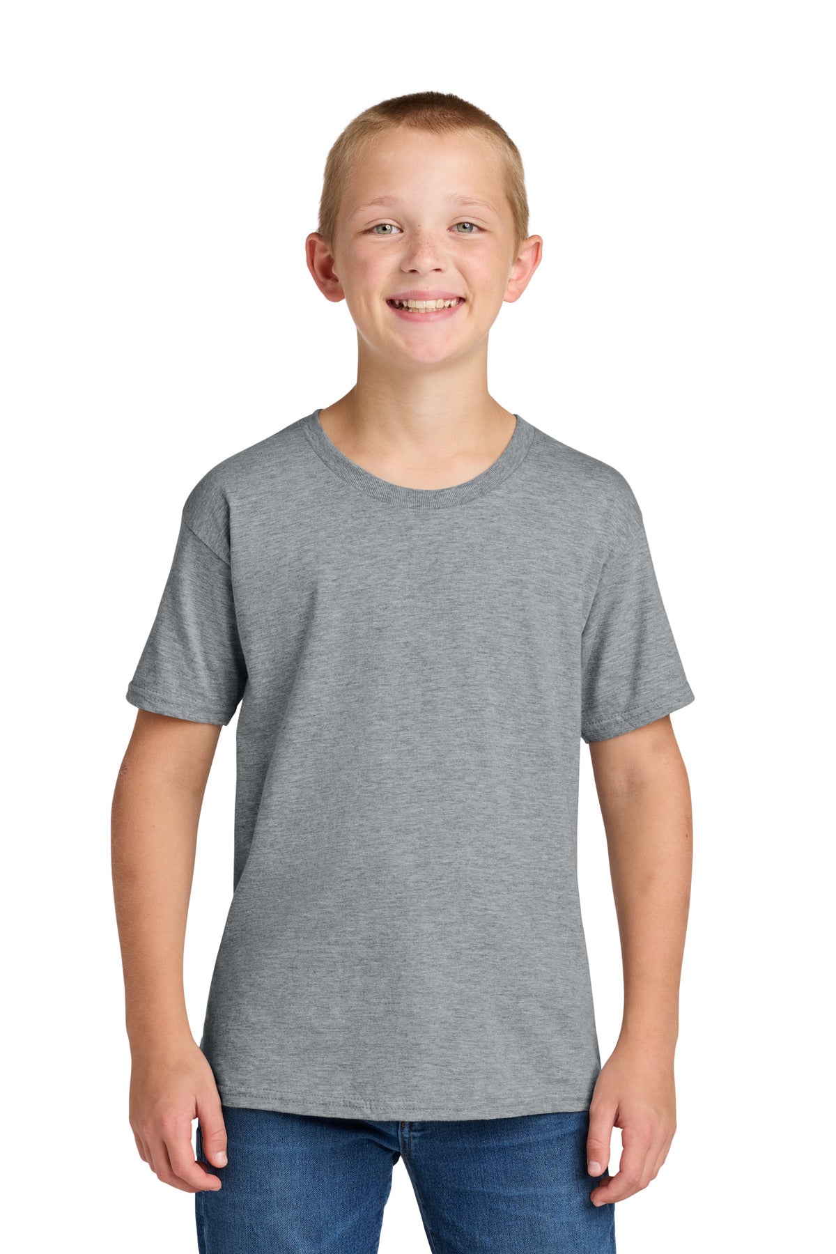 Jerzees Classics Youth Cotton T-Shirt 363Y - Athletic Heather - front