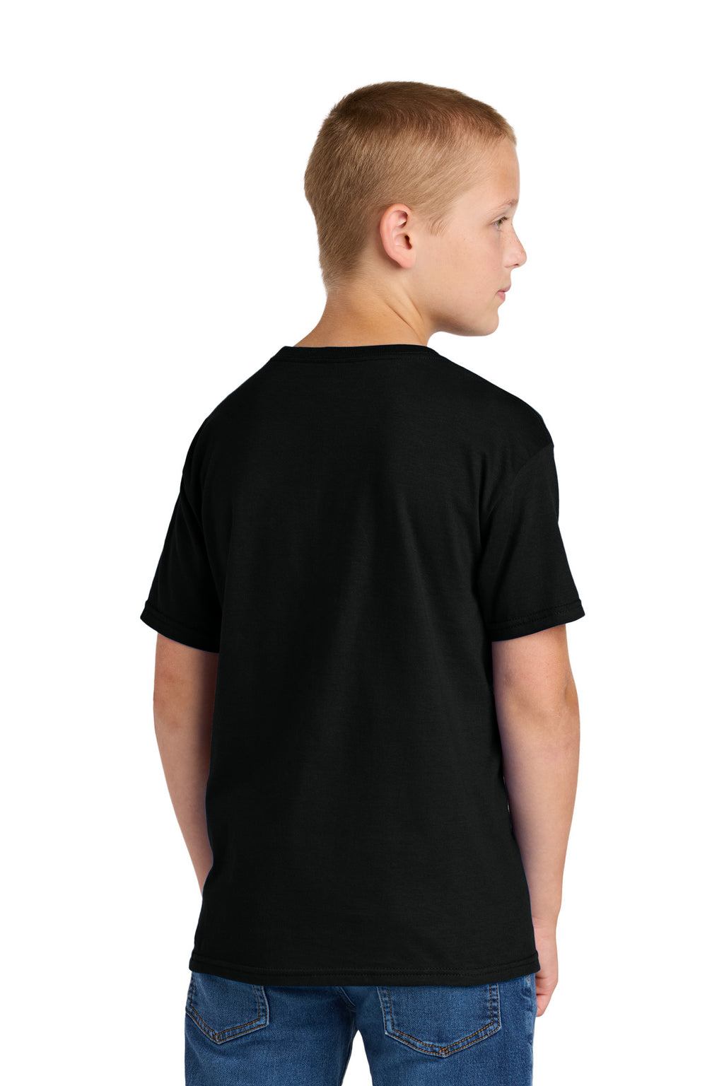 Jerzees Classics Youth Cotton T-Shirt 363Y - Black Ink - back