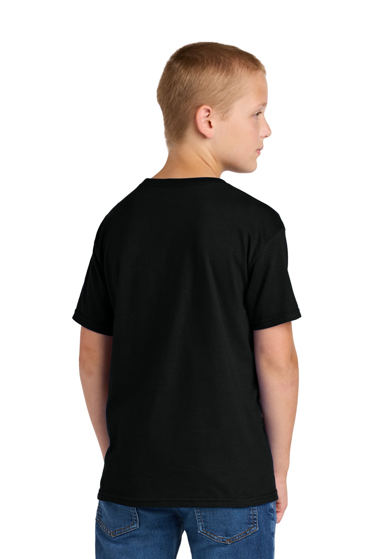 Jerzees Classics Youth Cotton T-Shirt 363Y - Black Ink - back