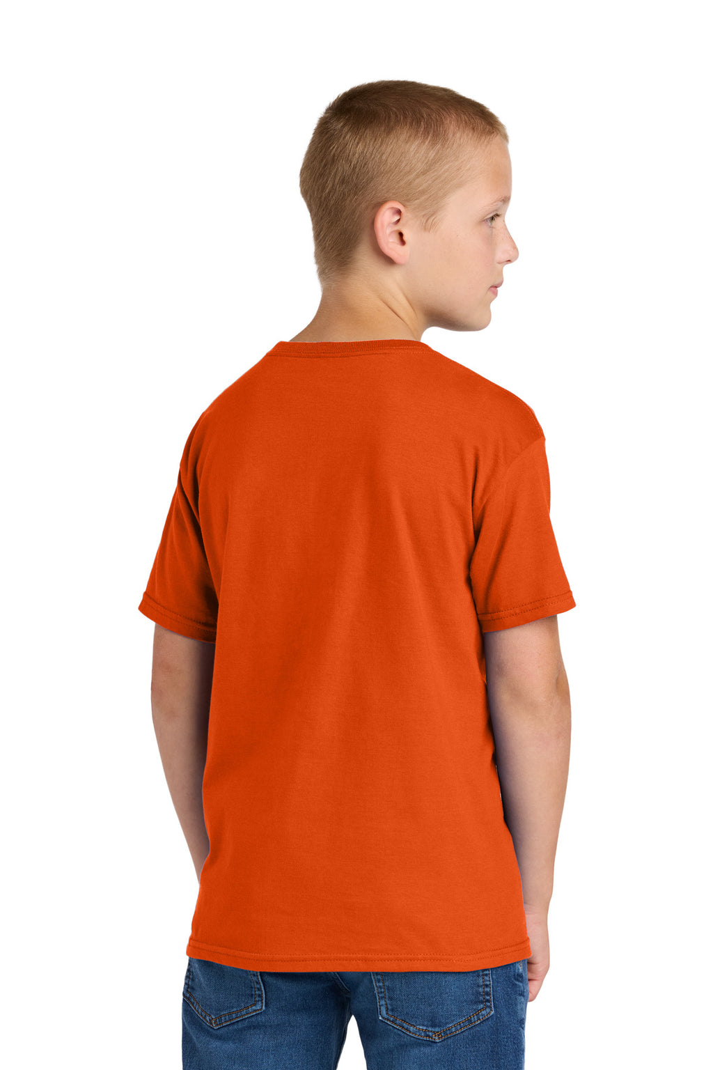 Jerzees Classics Youth Cotton T-Shirt 363Y - Burnt Orange - back