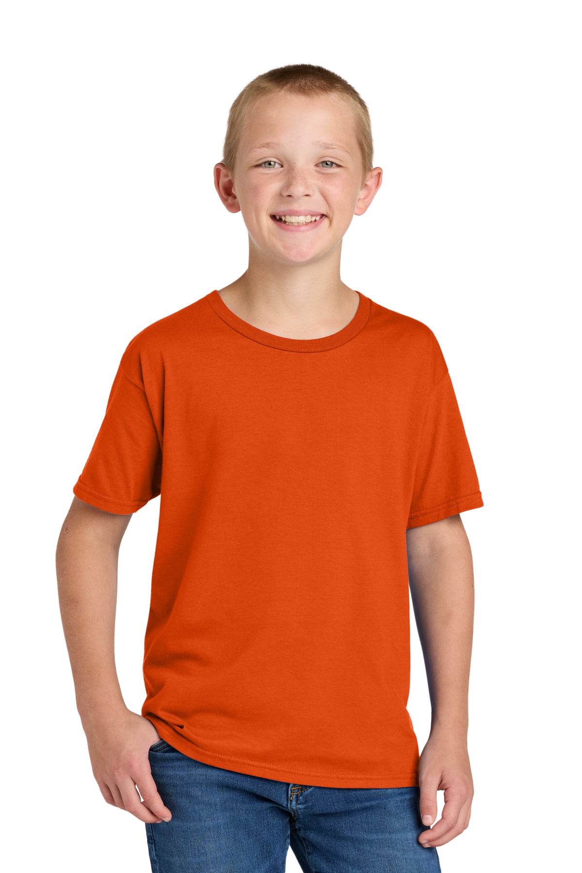 Jerzees Classics Youth Cotton T-Shirt 363Y - Burnt Orange - front