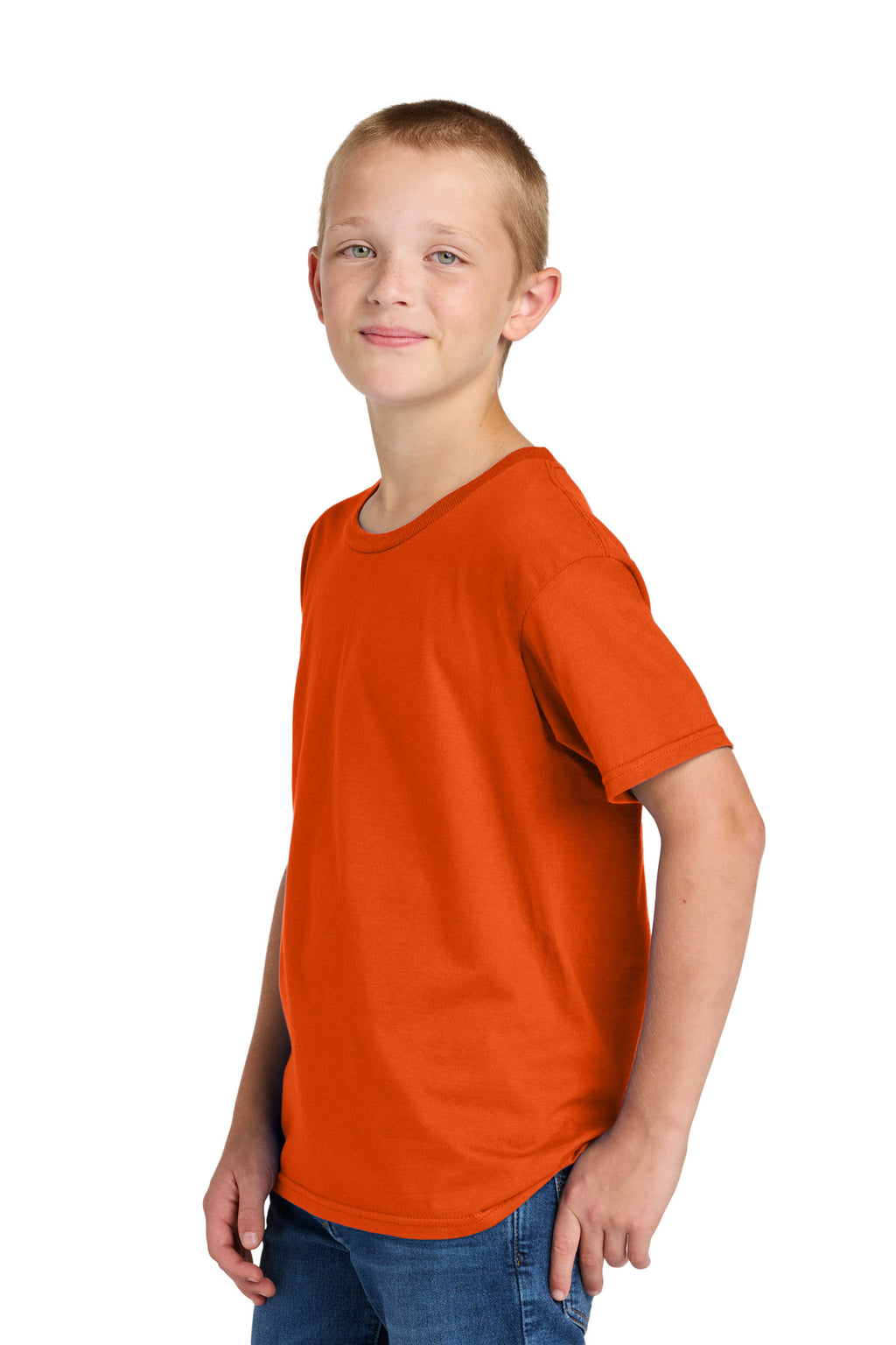 Jerzees Classics Youth Cotton T-Shirt 363Y - Burnt Orange - side