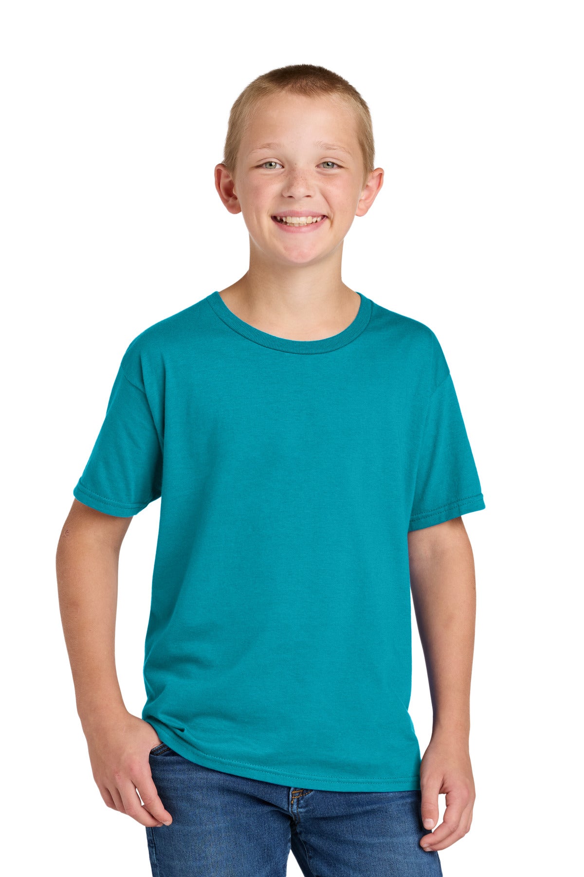 Jerzees Classics Youth Cotton T-Shirt 363Y - California Blue - front