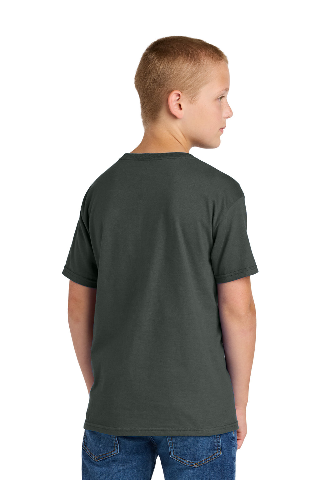 Jerzees Classics Youth Cotton T-Shirt 363Y - Charcoal Grey - back