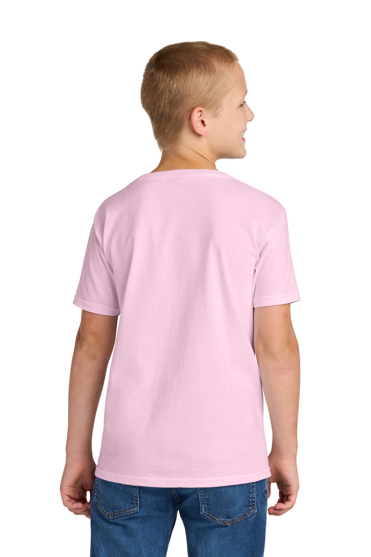 Jerzees Classics Youth Cotton T-Shirt 363Y - Classic Pink - back