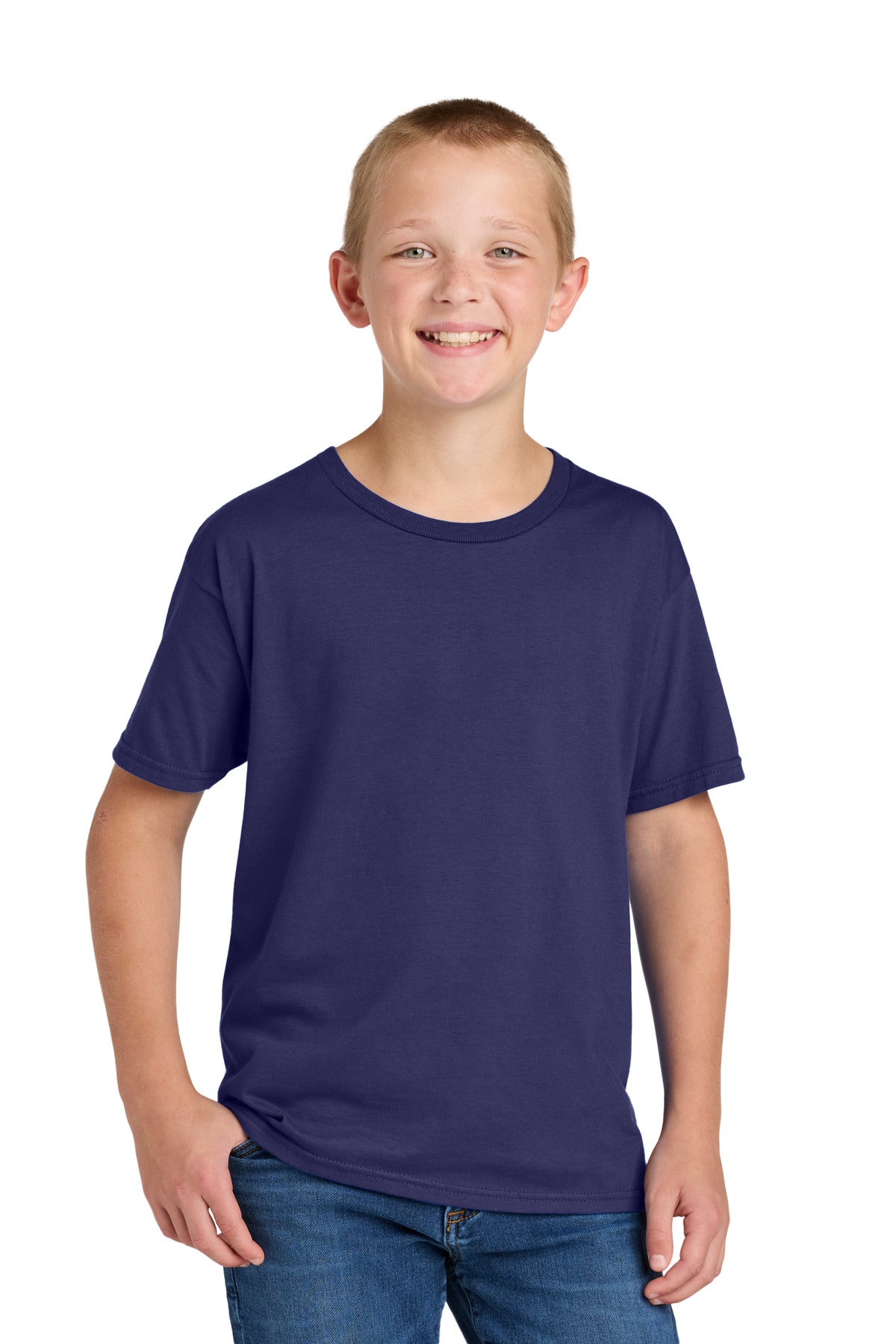 Jerzees Classics Youth Cotton T-Shirt 363Y - Deep Purple - front