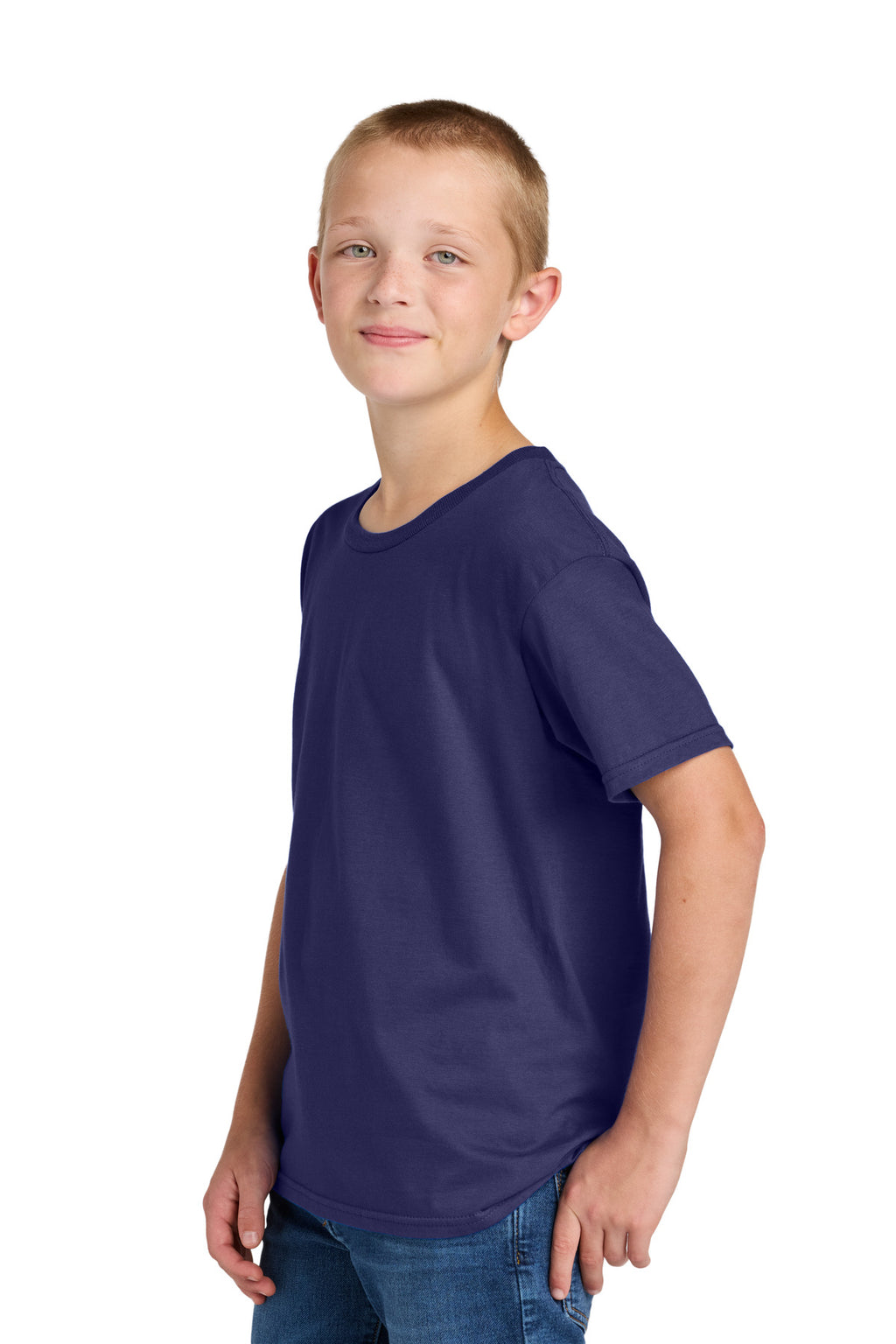 Jerzees Classics Youth Cotton T-Shirt 363Y - Deep Purple - side