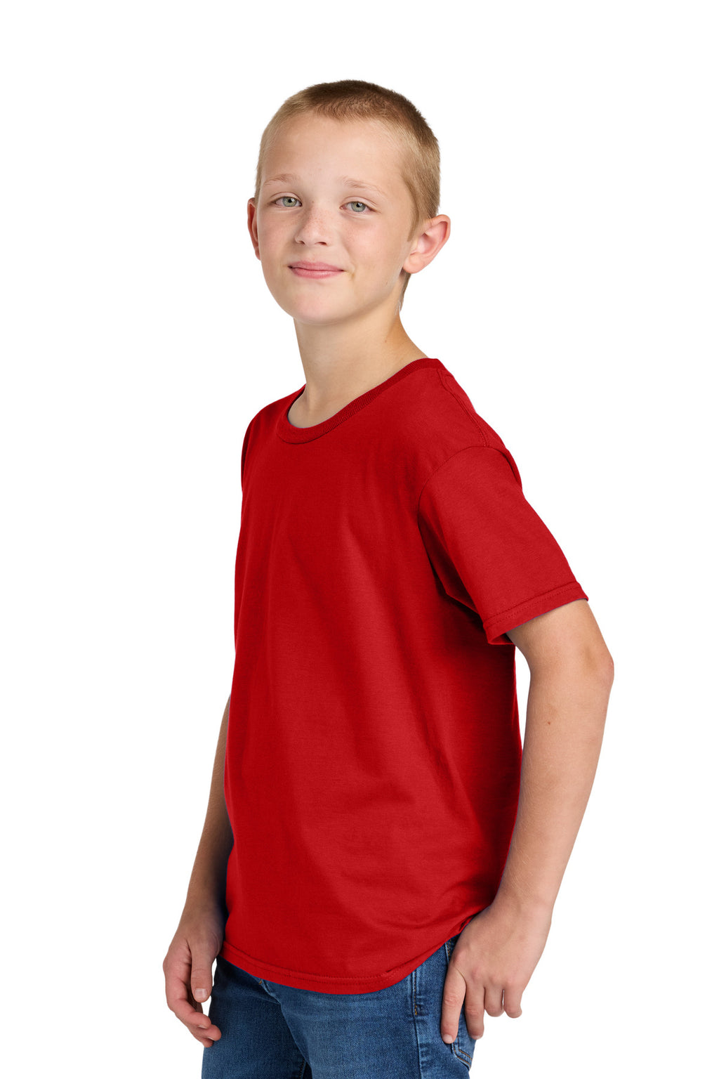 Jerzees Classics Youth Cotton T-Shirt 363Y - Fiery Red - side