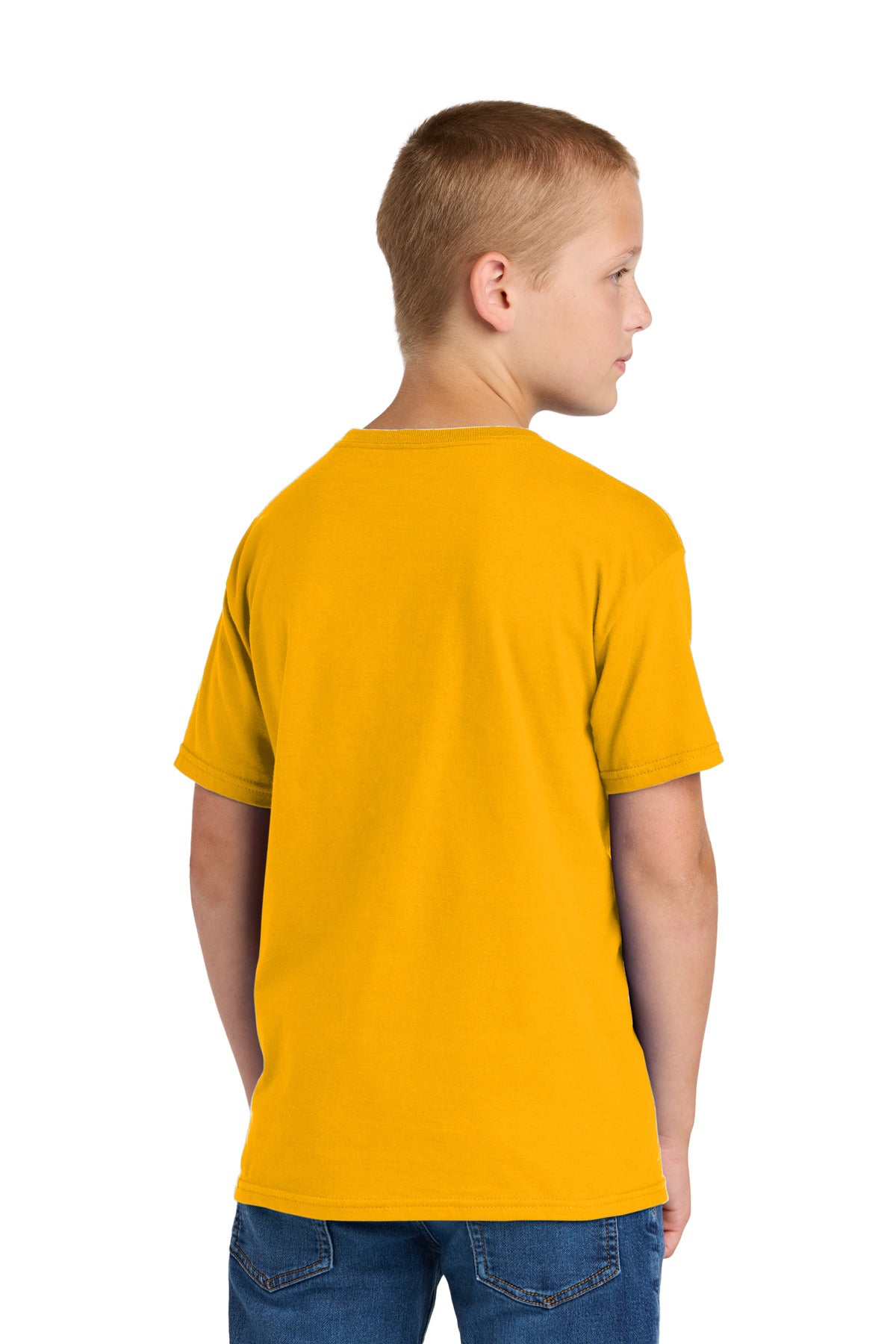Jerzees Classics Youth Cotton T-Shirt 363Y - Gold - back