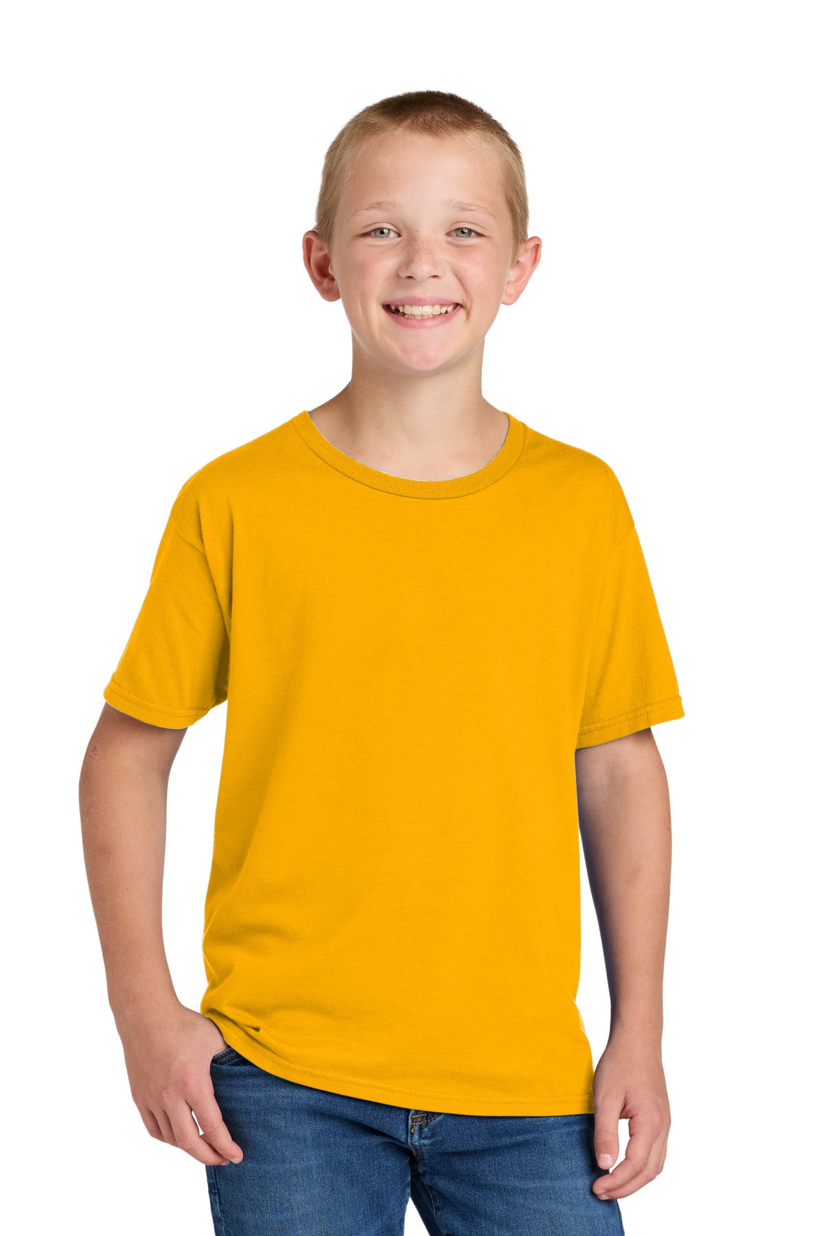 Jerzees Classics Youth Cotton T-Shirt 363Y - Gold - front